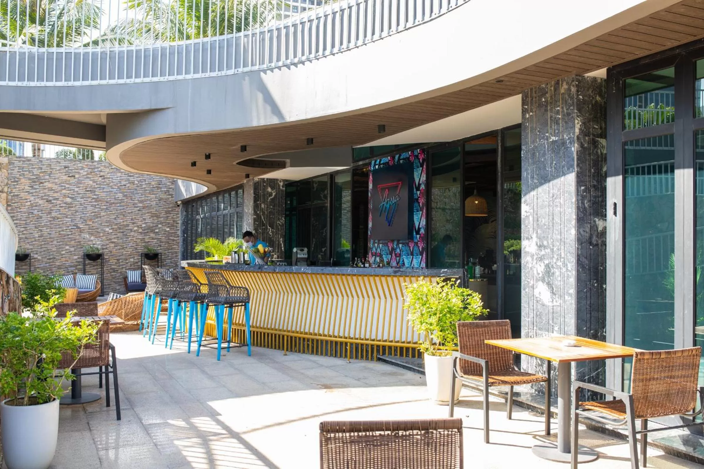 Seating area, Restaurant/Places to Eat in FLC Sea Tower Quy Nhơn - Homostay