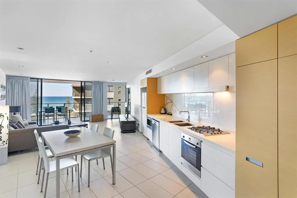 Kitchen or kitchenette in Ambience on Burleigh Beach