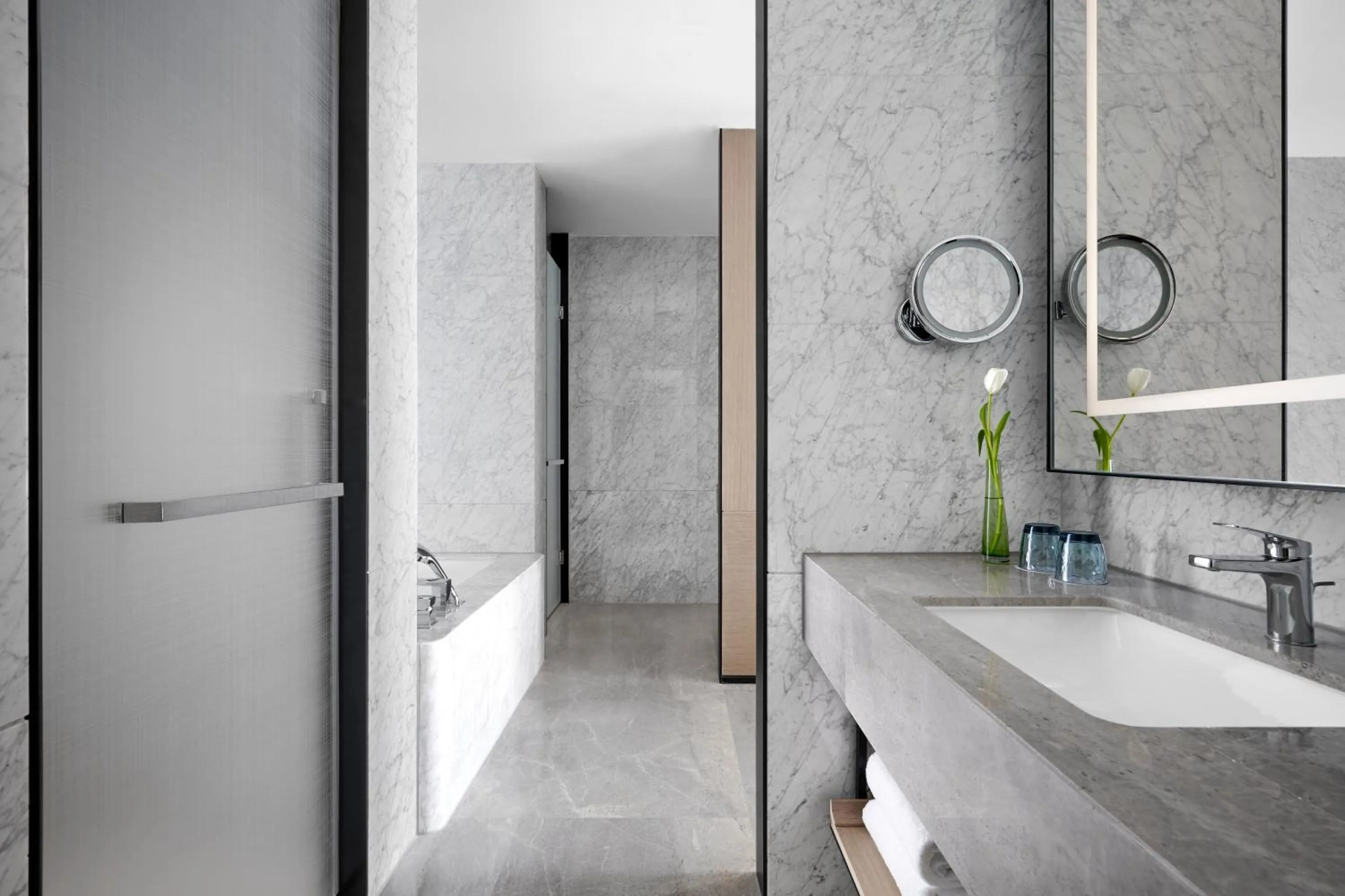 Bathroom in Changzhou Marriott Hotel Jintan