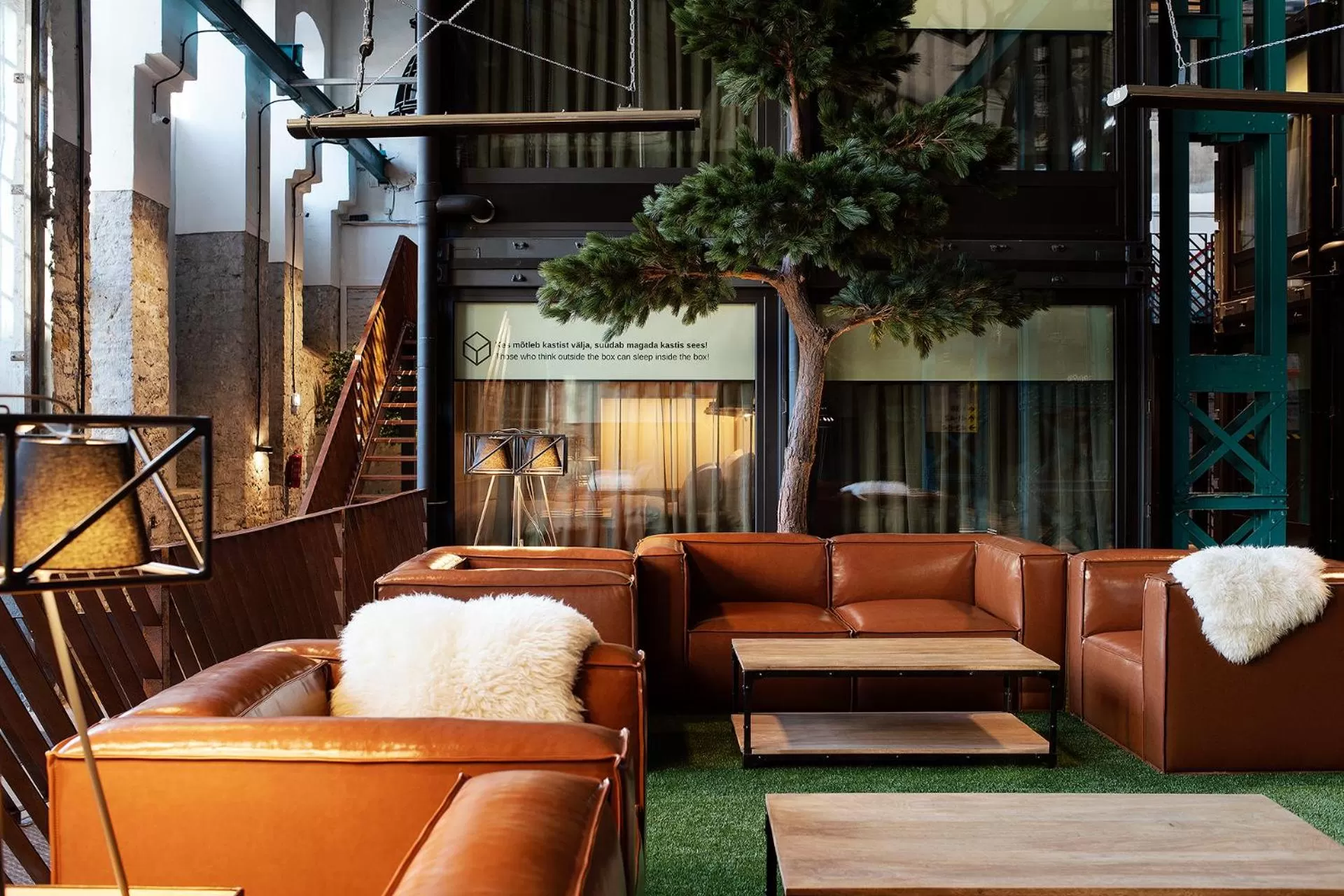 Lounge or bar in Hektor Container Hotel