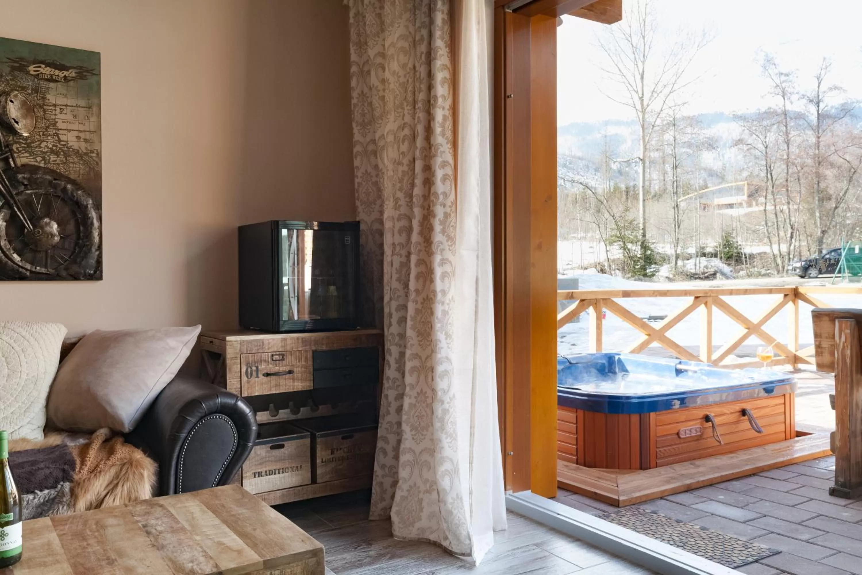 Hot Tub in Chalets CEDER 1