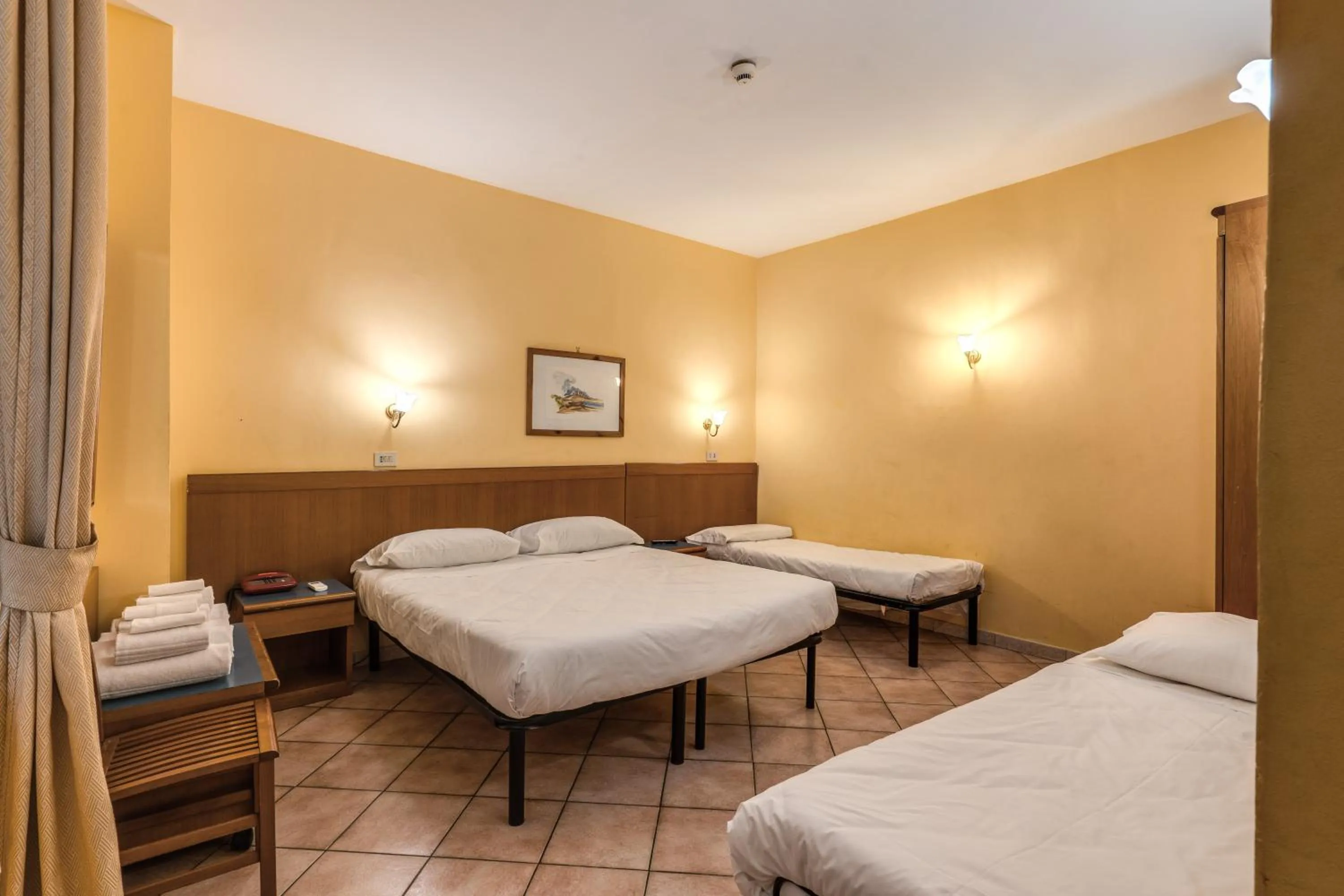 Bed in Hotel Pomezia