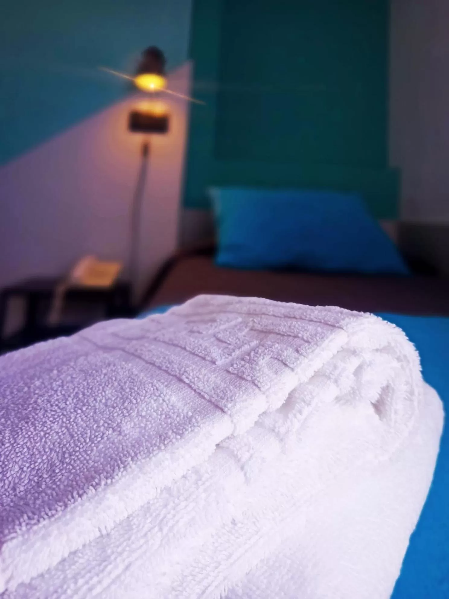 Decorative detail, Bed in Hotel Abelay