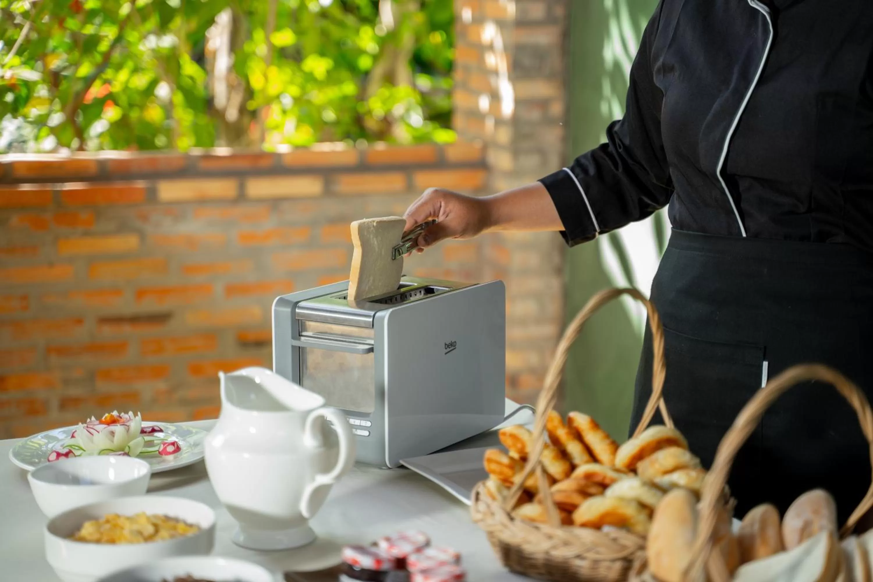 Breakfast in Authentic Khmer Village Resort