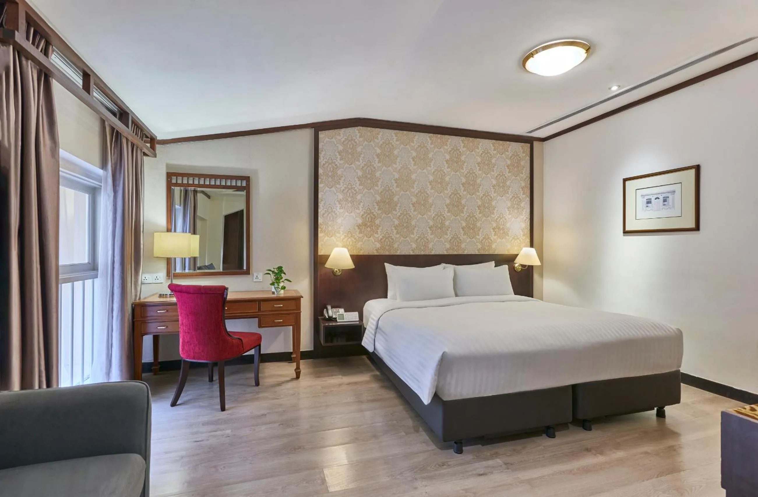 Bedroom, Bed in Village Hotel Albert Court by Far East Hospitality