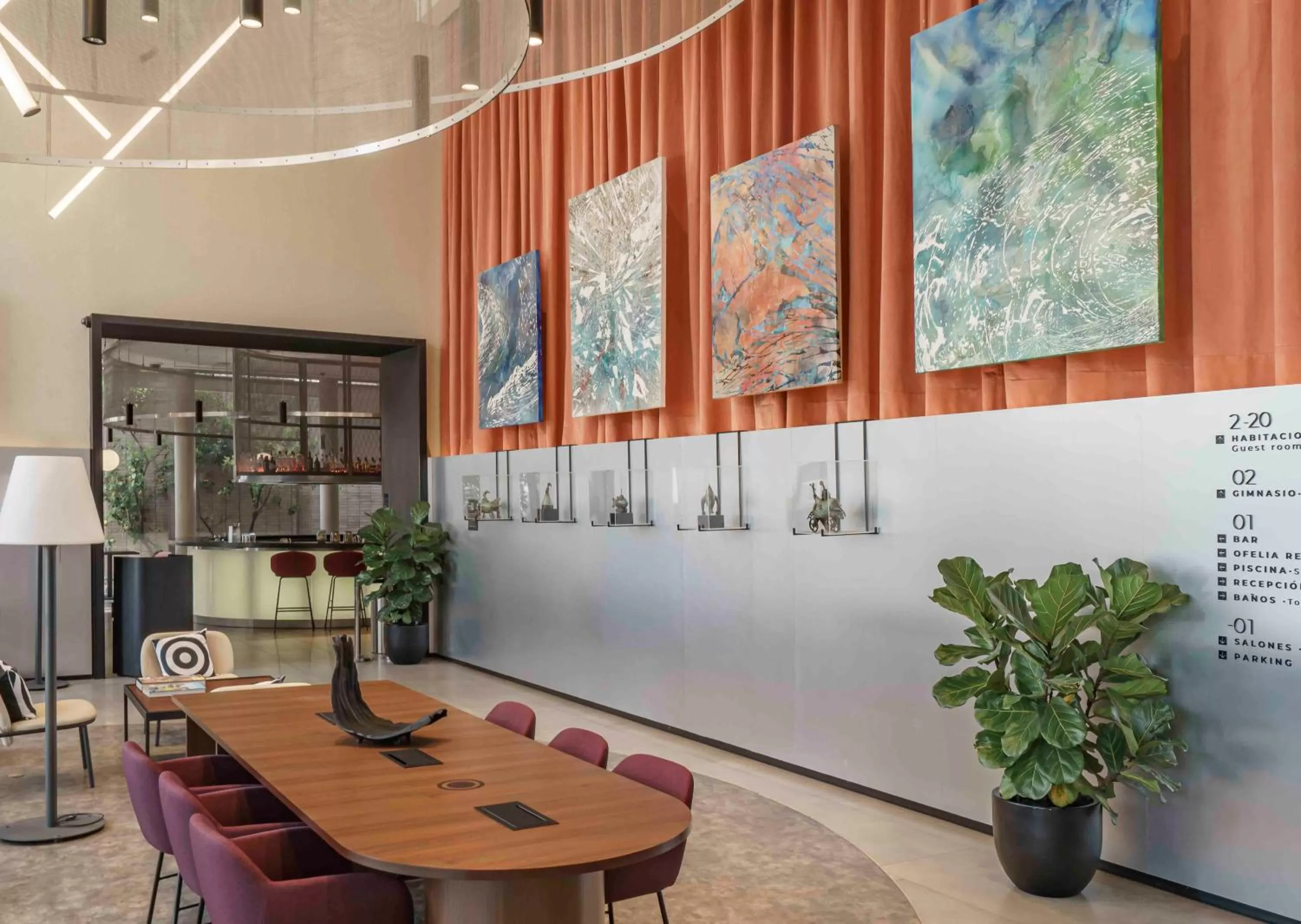 Lobby or reception in Pullman Santiago Vitacura