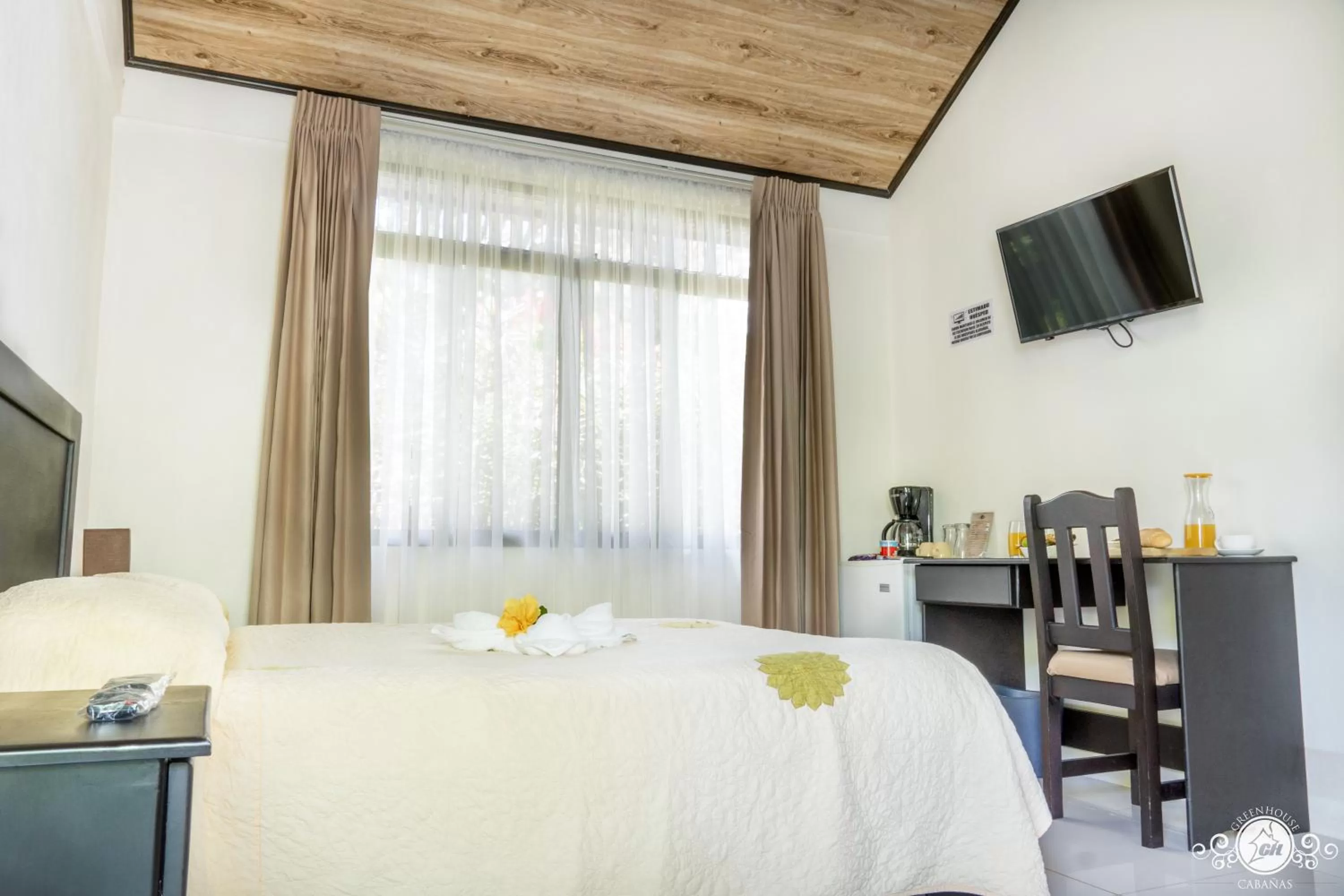 Bed in Cabañas Green House