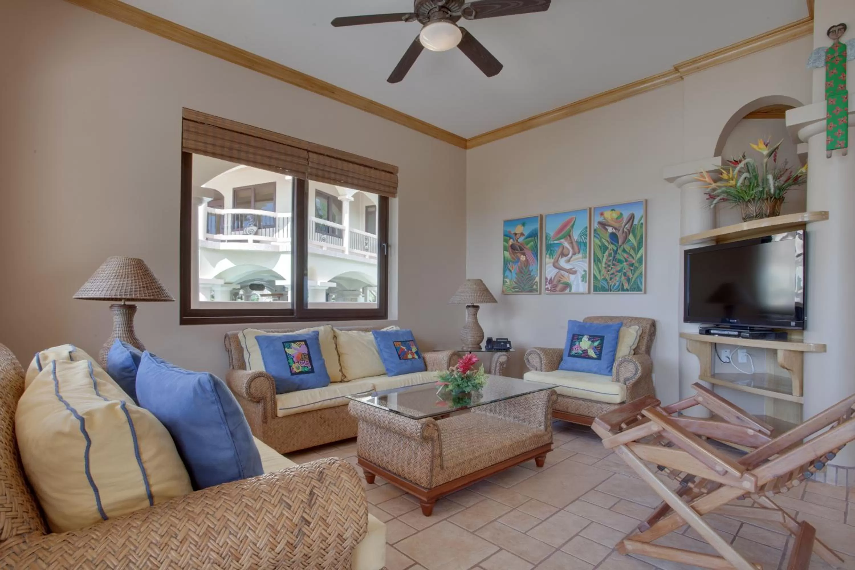 Seating area in Coco Beach Resort