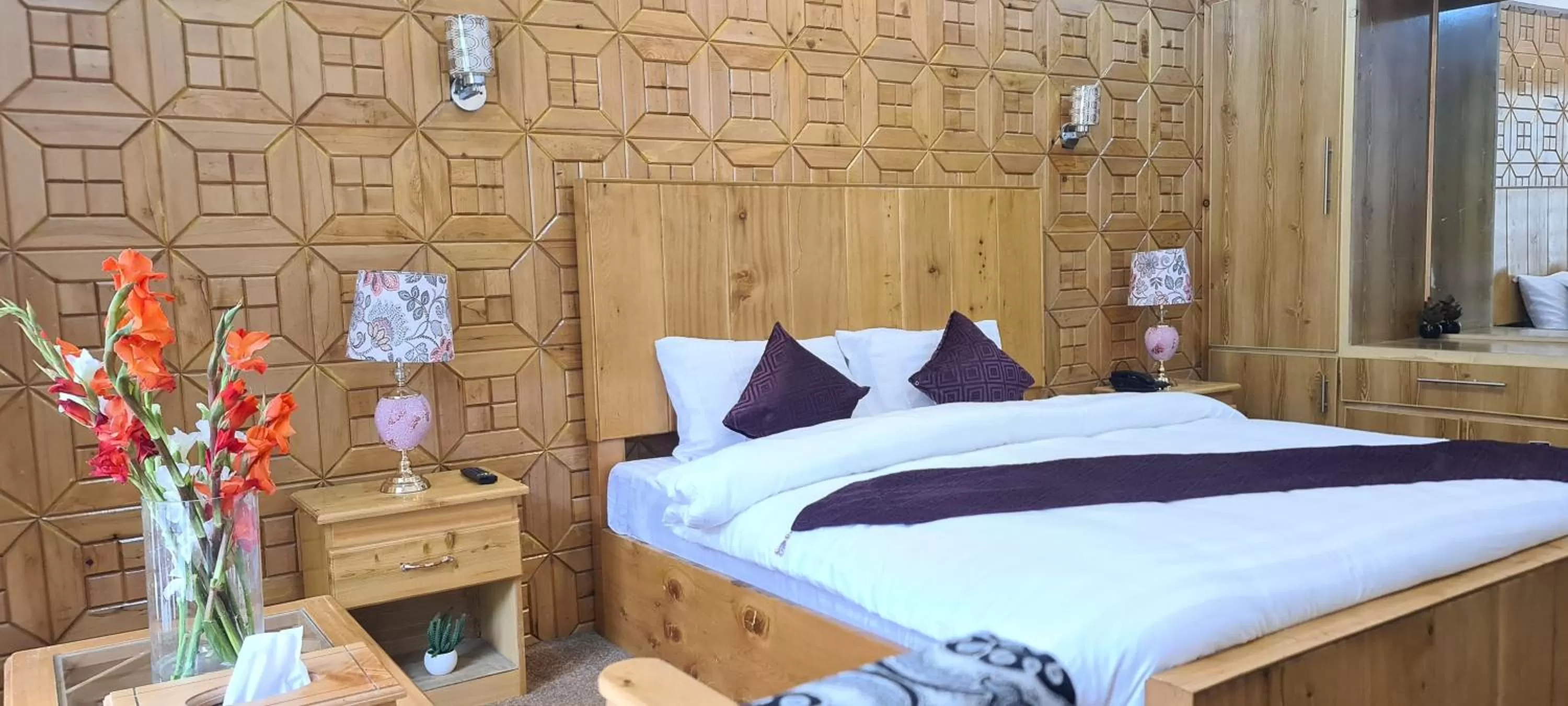 Bedroom in Indus Lodges Gilgit