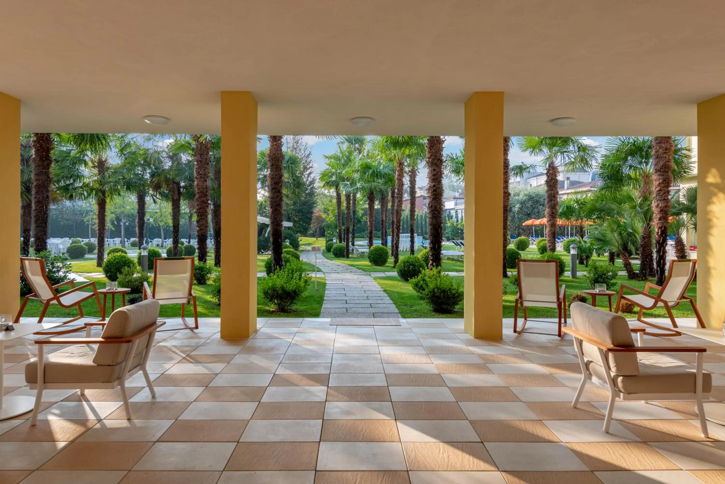 Patio in Hotel Savoia Thermae & SPA
