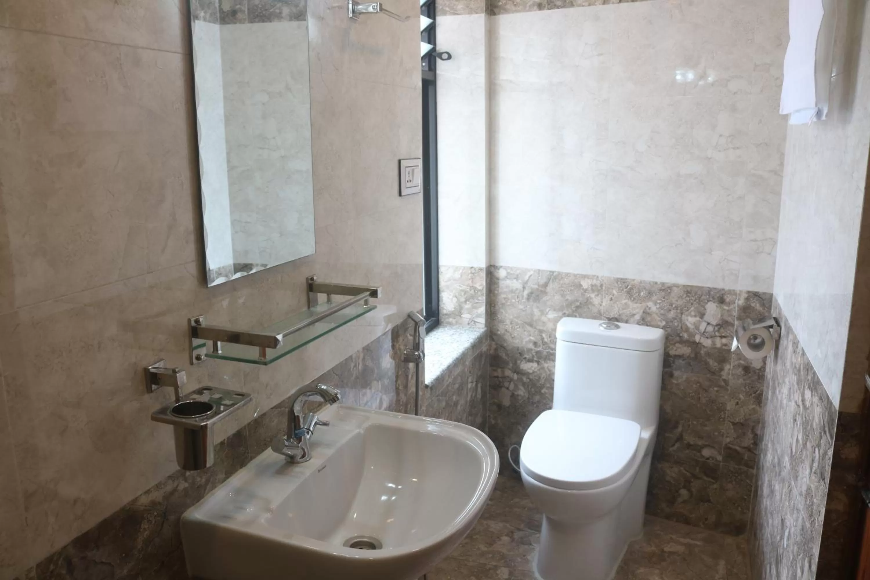 Bathroom in Hotel Family Ties Pvt. Ltd.