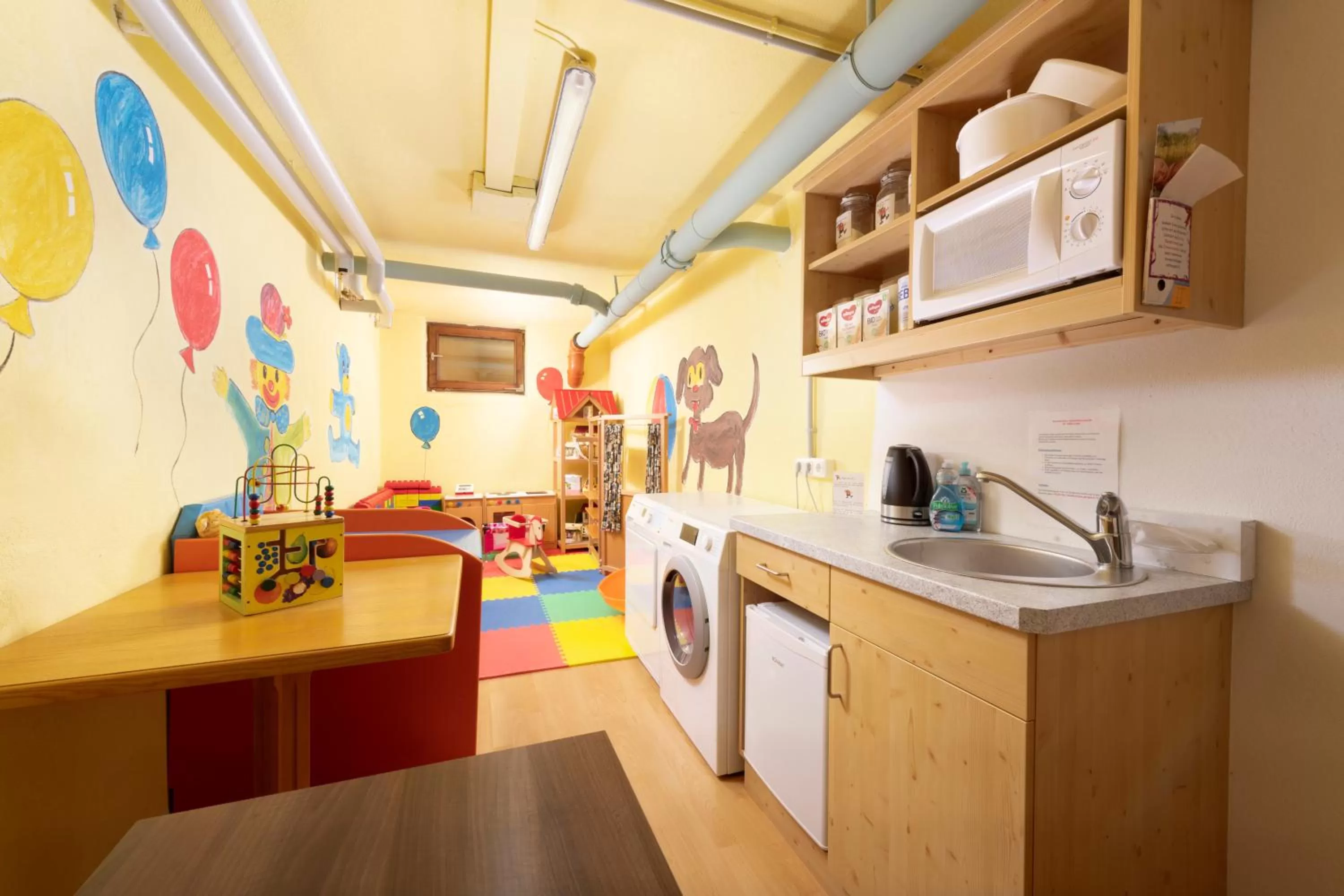 Kitchen or kitchenette in Familienhotel Central