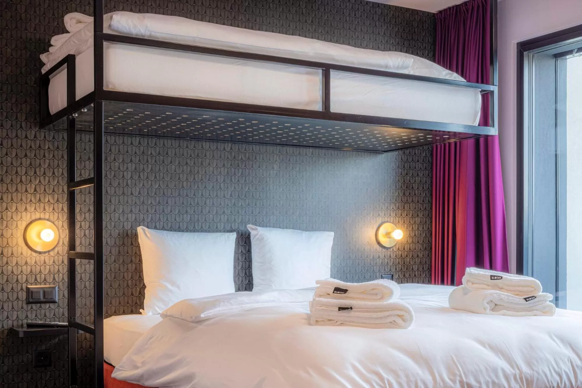 Decorative detail, Bed in BLOOM Boutique Hotel & Lounge Basel