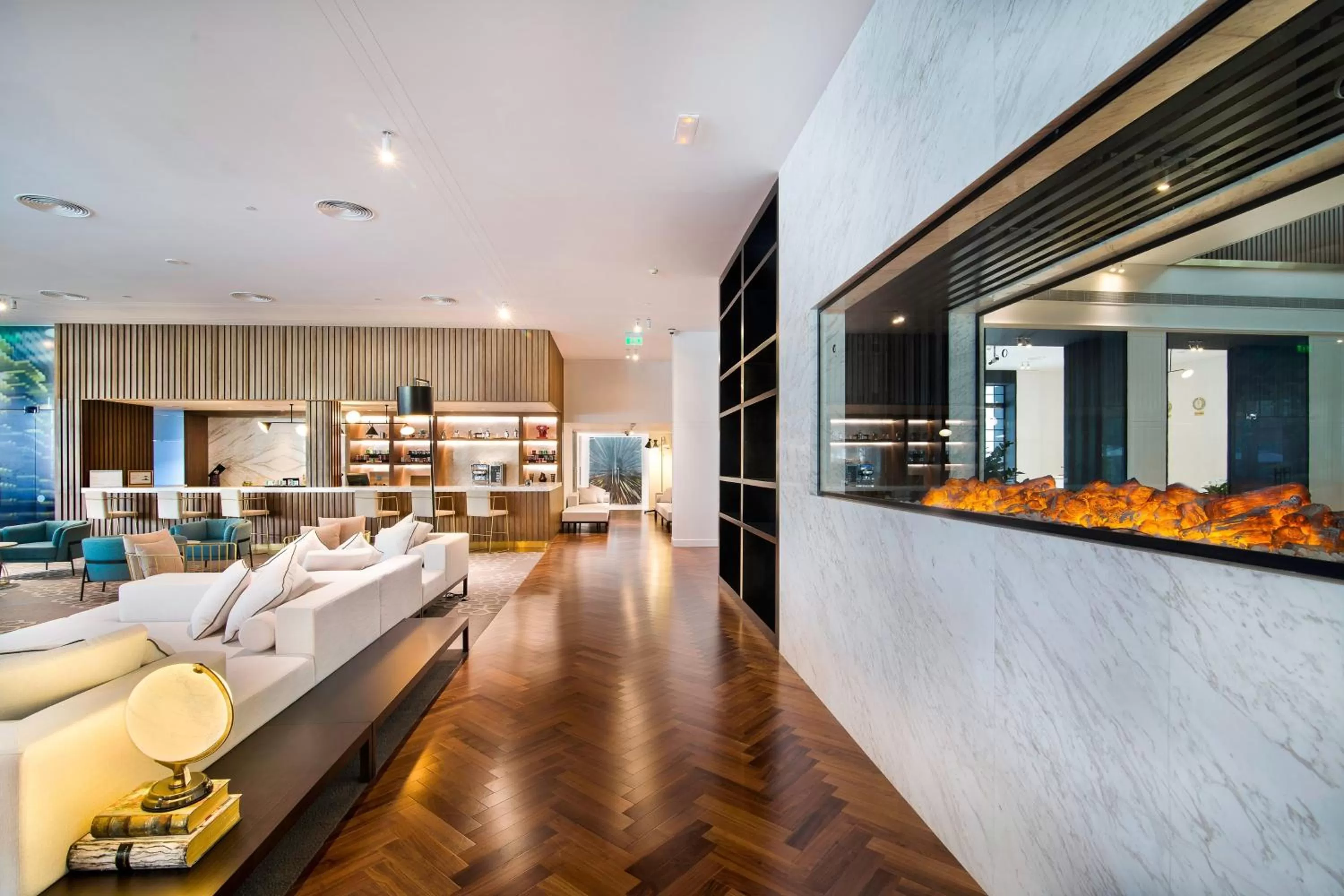 View (from property/room), Bed in Le Meridien Abu Dhabi Resort