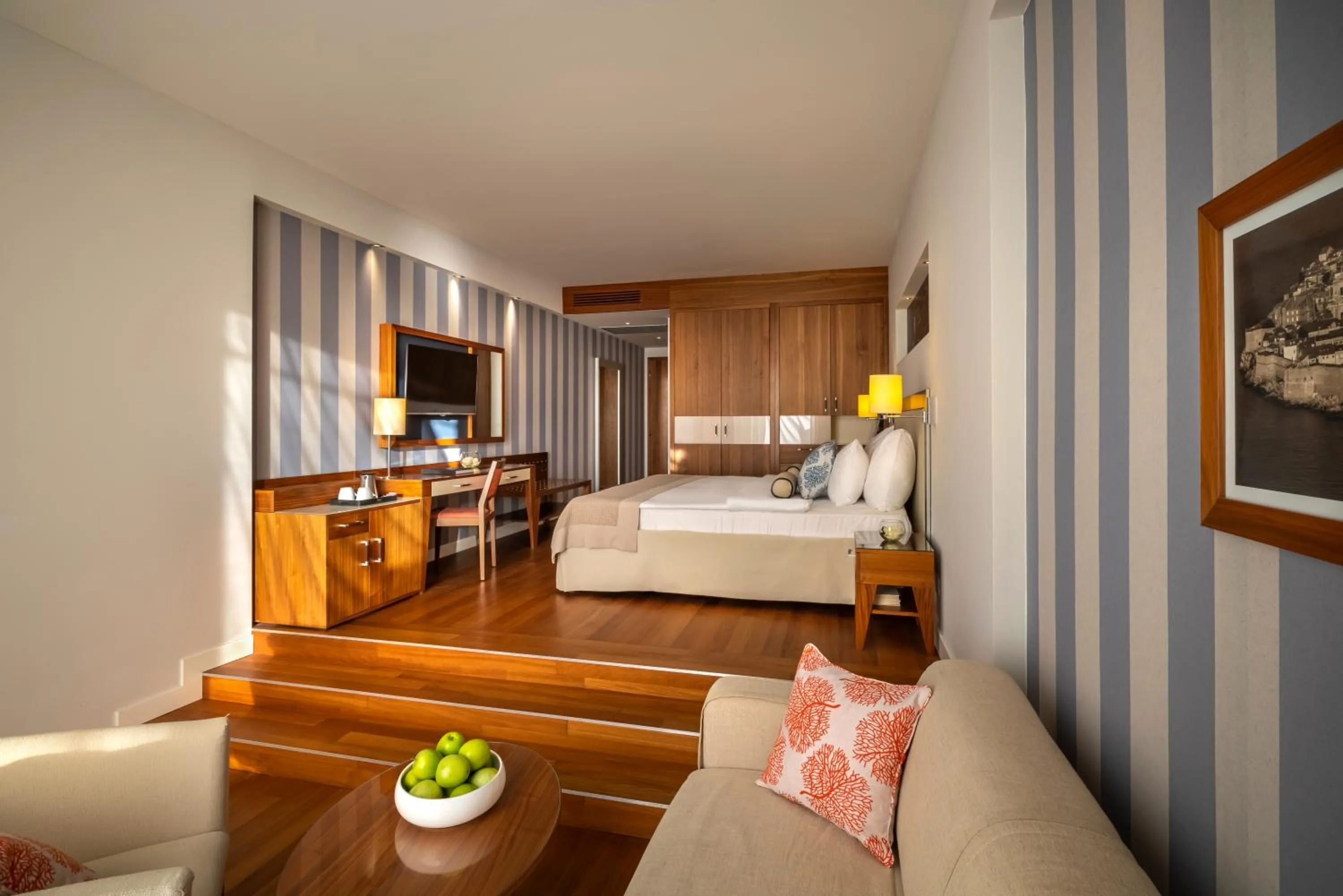 Bedroom, Bed in President Hotel, Valamar Collection