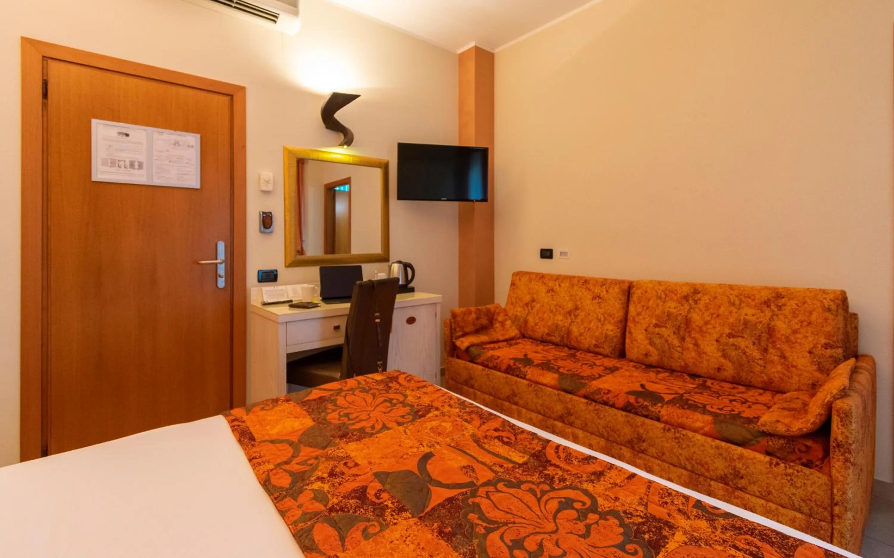 Bed in Hotel Villa Tiziana