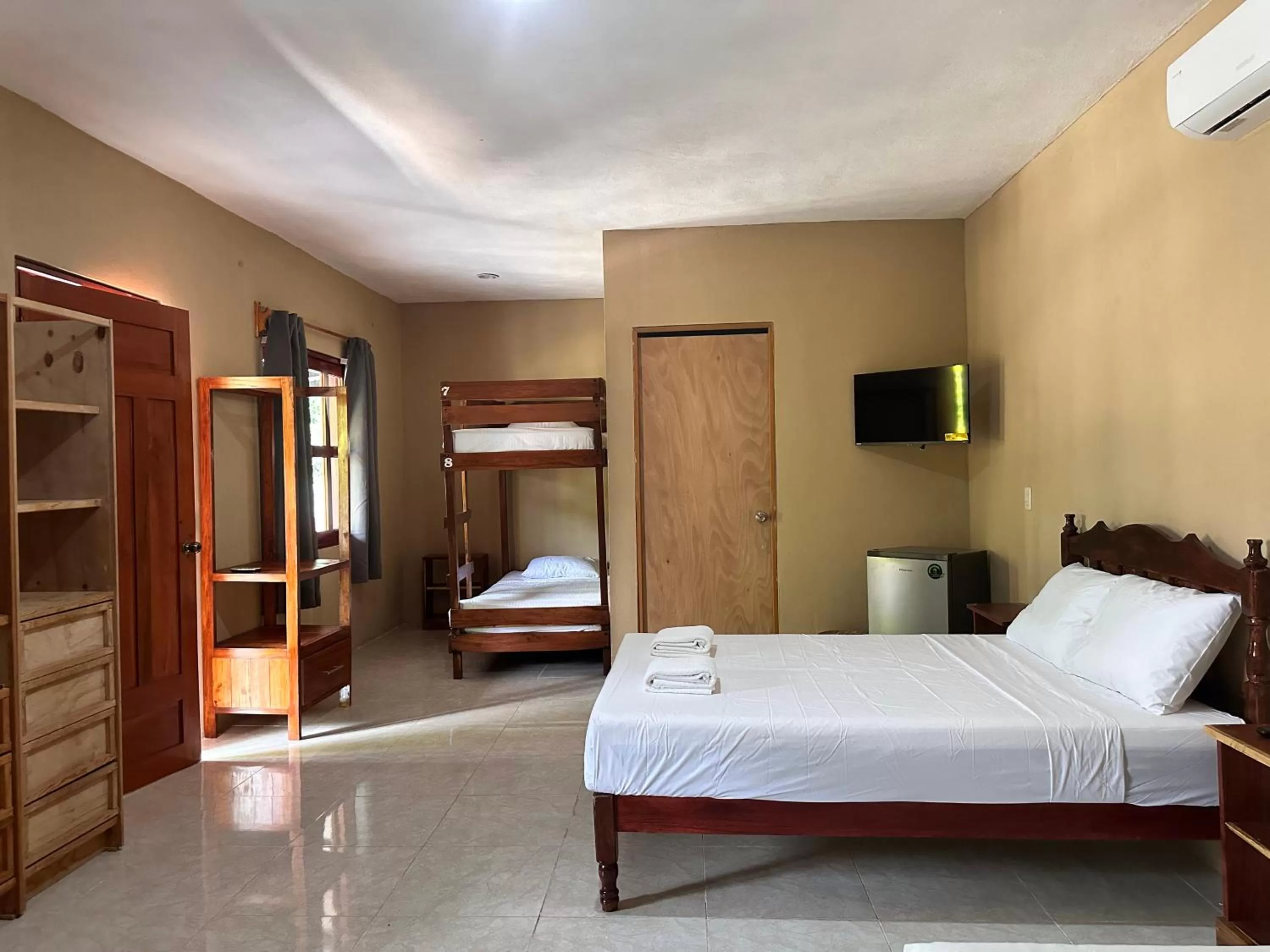 Bed in Hotel Bacalar Sunshine