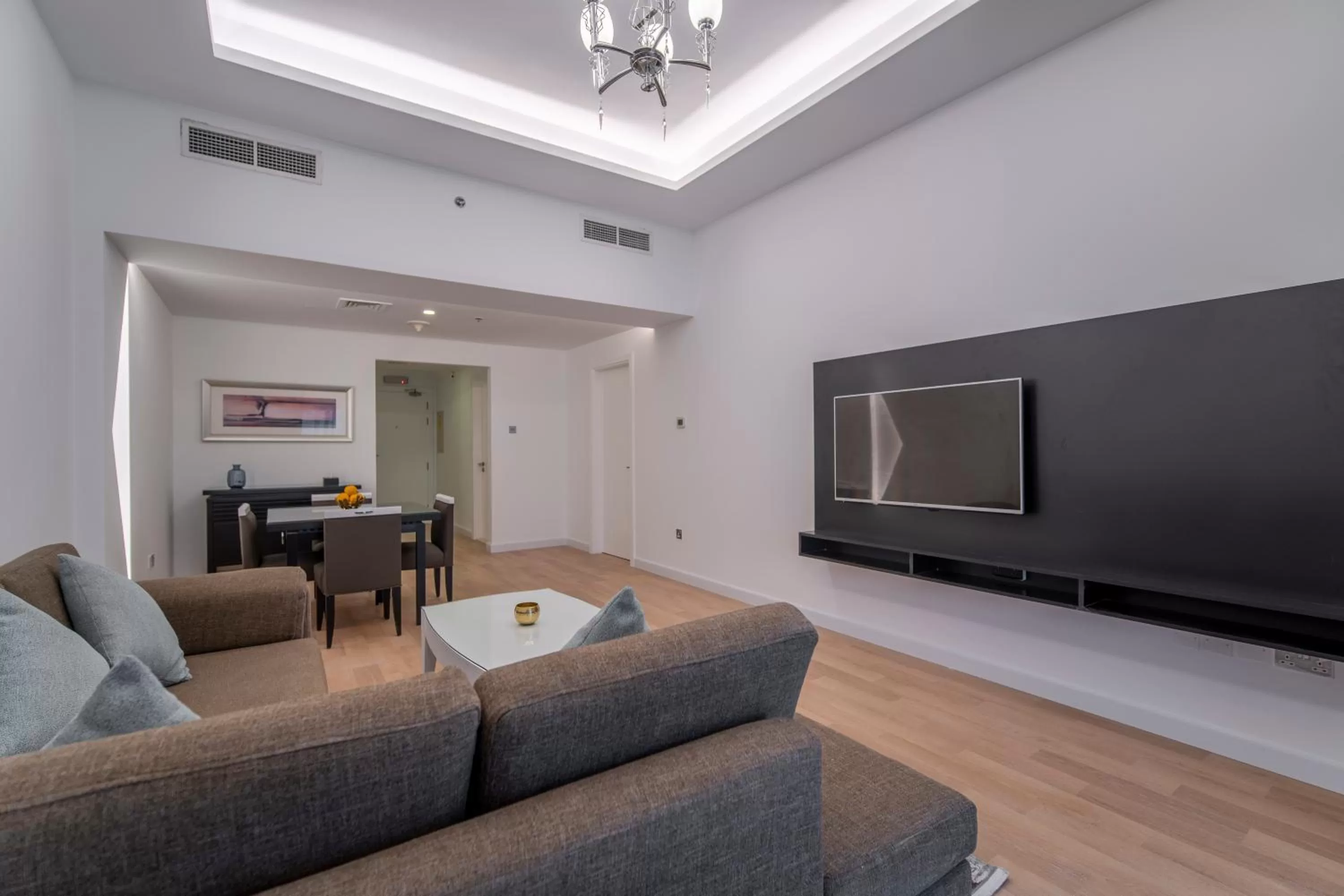 Living room in Rose Garden Hotel Apartments - Al Barsha, Near Metro Station