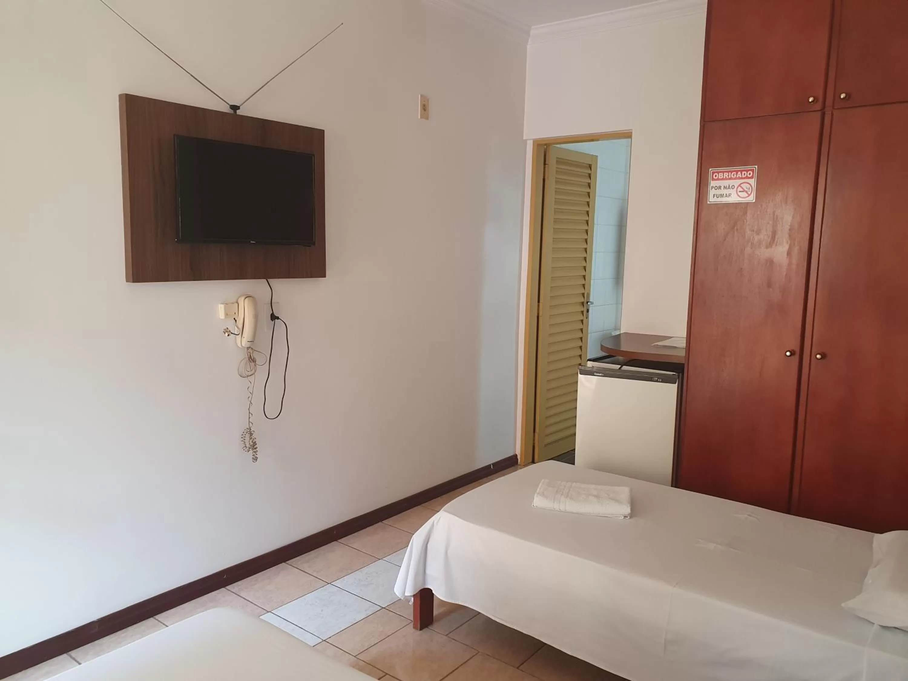 Bed in Hotel Sta Mônica Marília