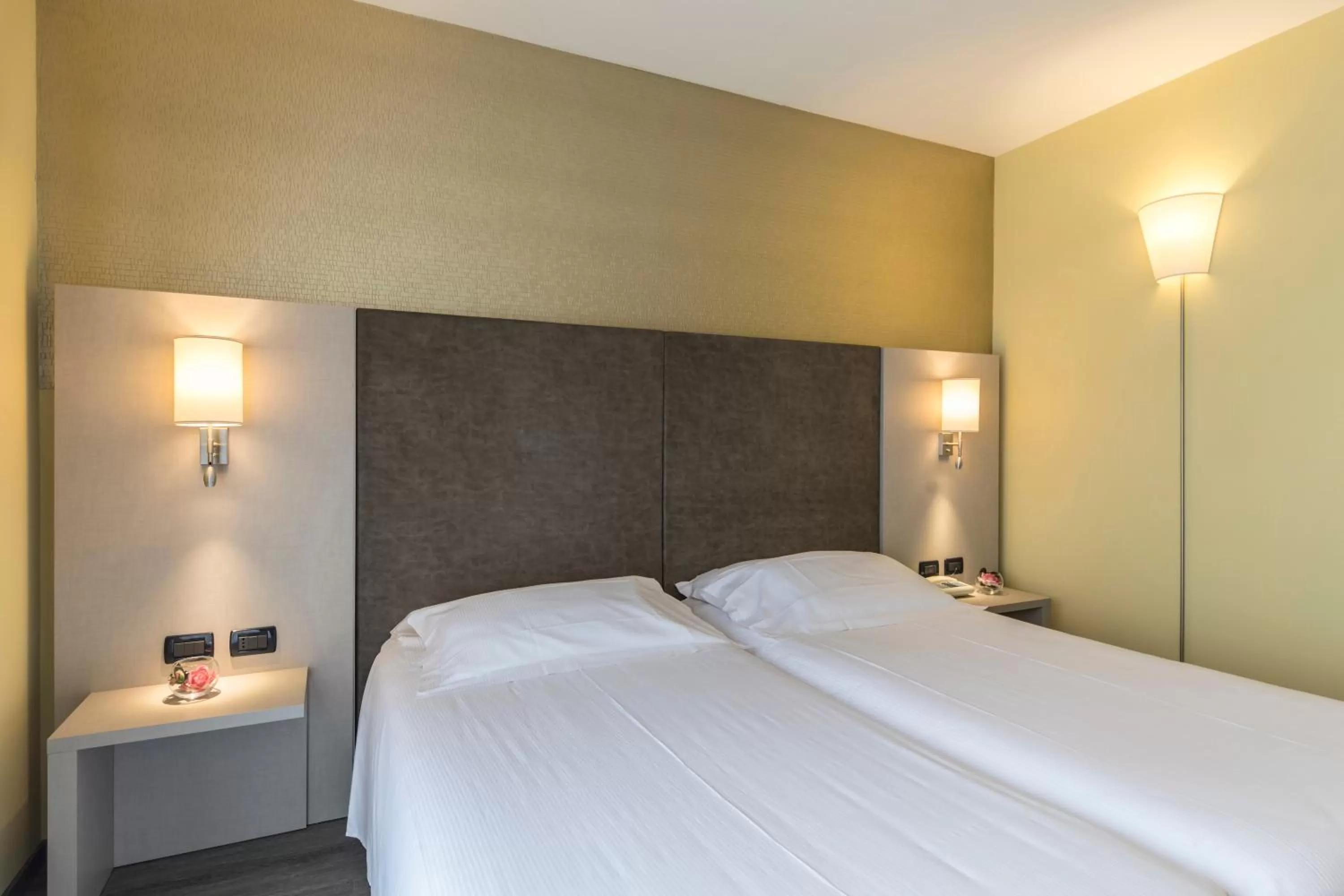 Bed in Hotel Donatello Imola