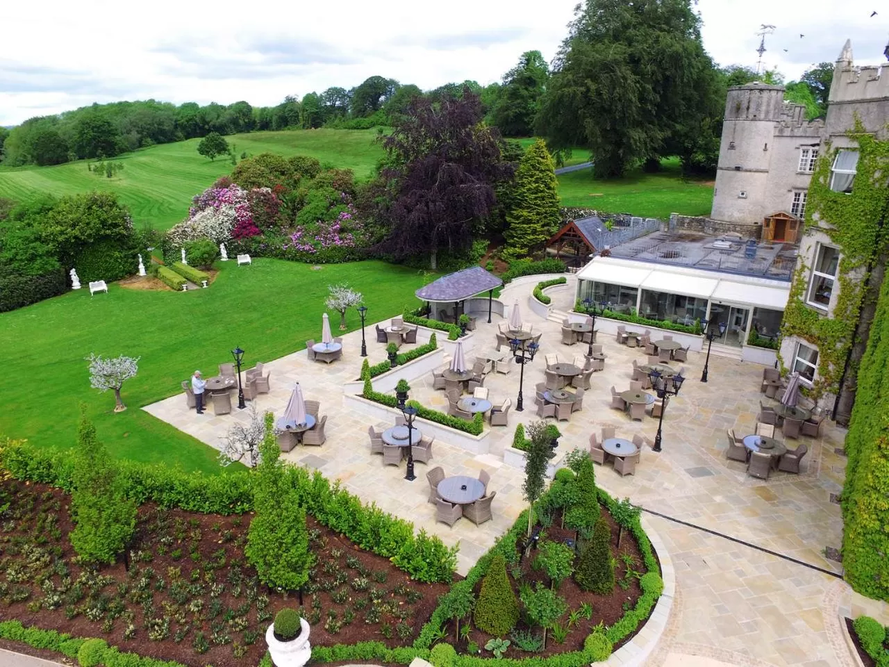 Patio in Cabra Castle Hotel