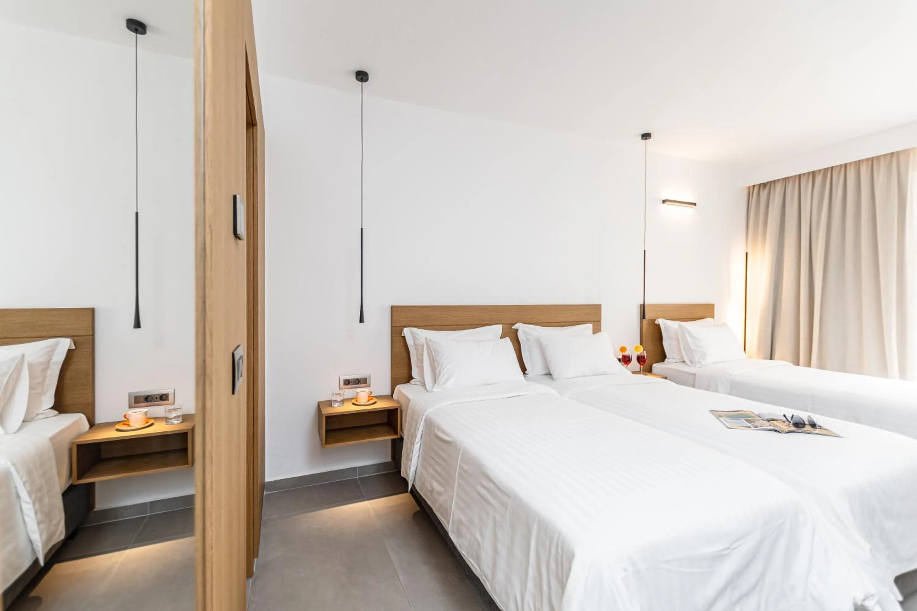 Bed in Naxos Resort Beach Hotel