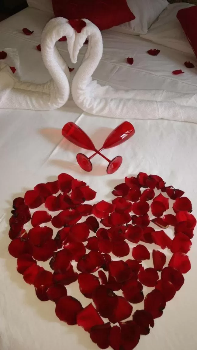 Bed in Pousada Palmares