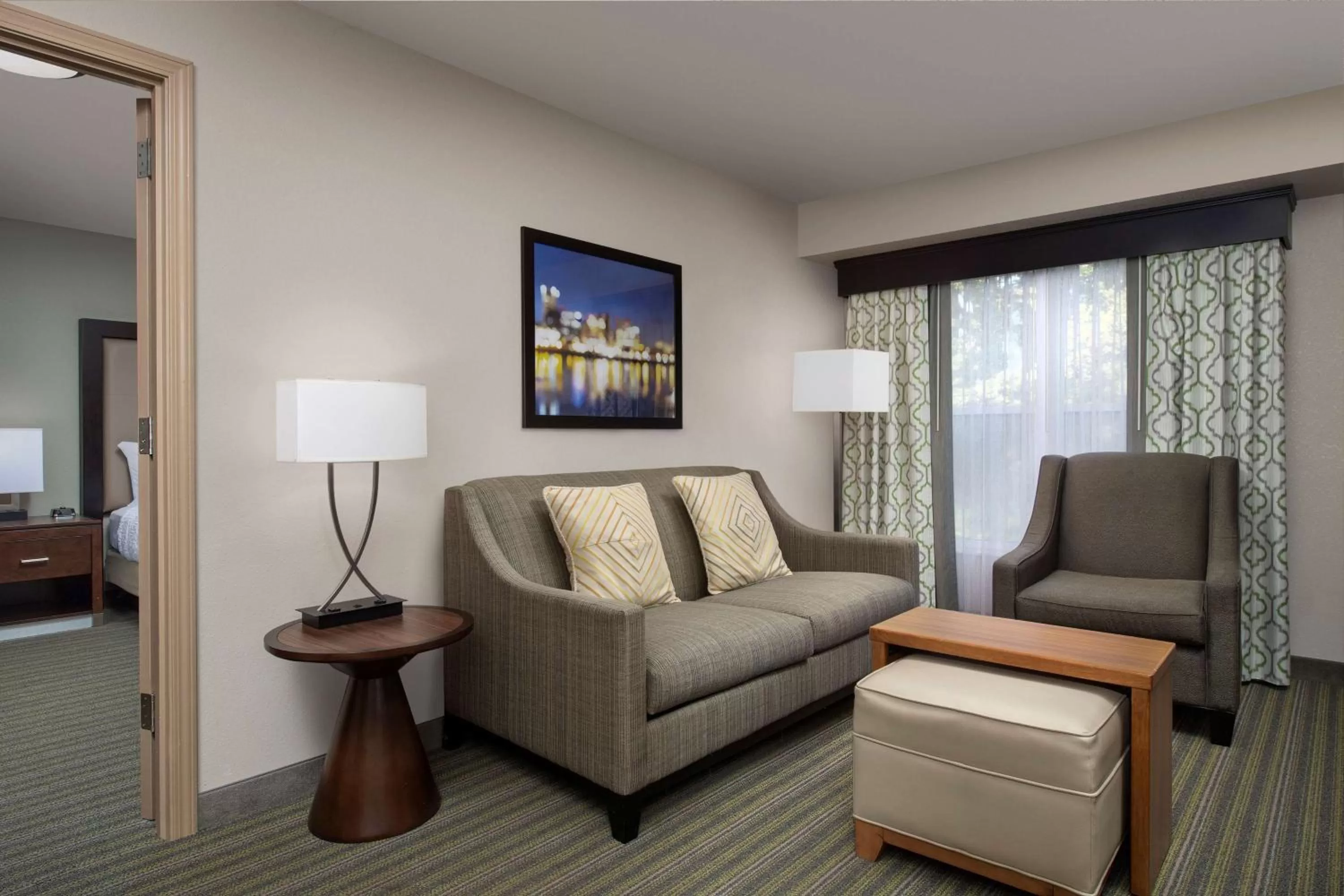Living room in Homewood Suites Hillsboro Beaverton