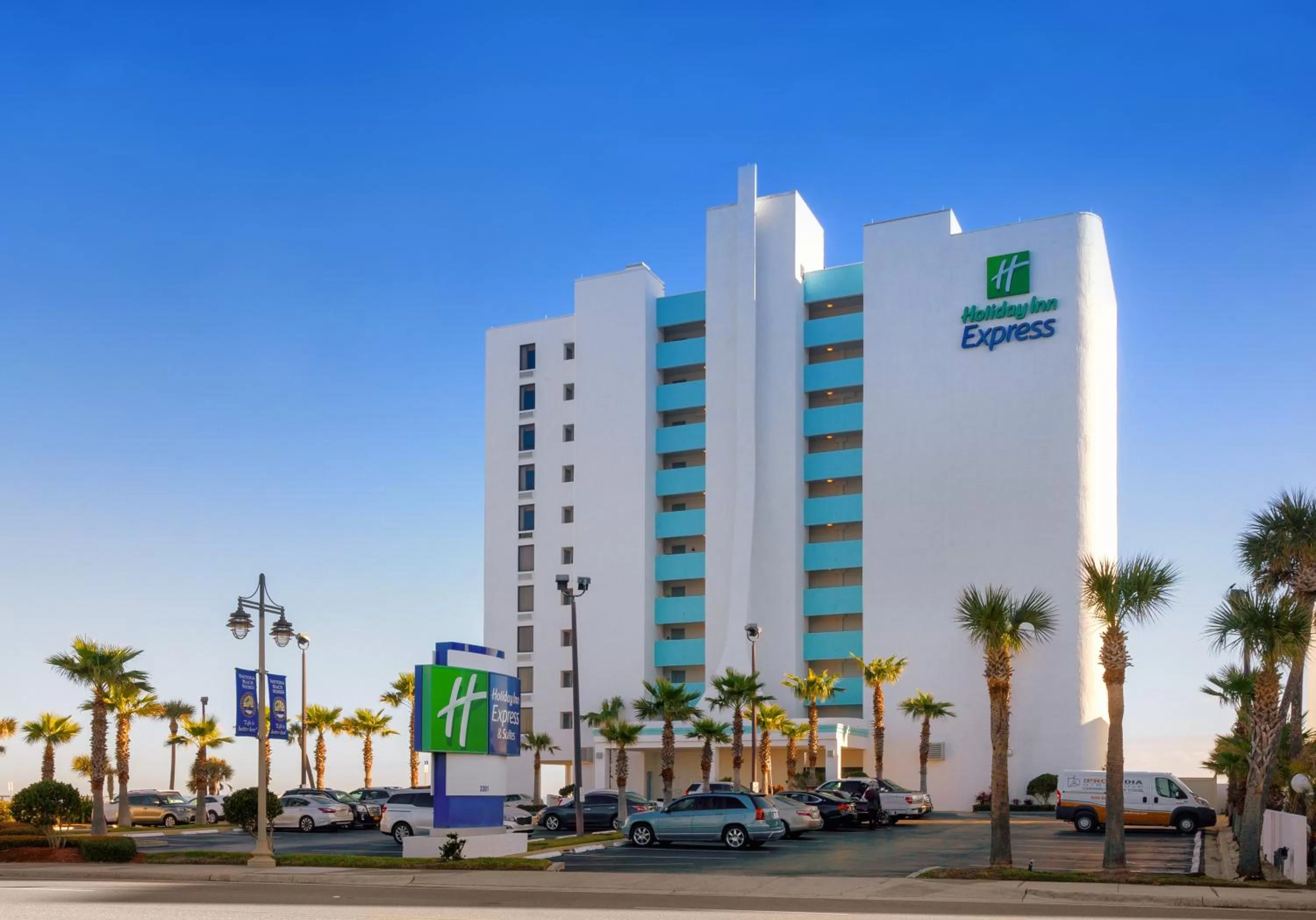 Property building in Holiday Inn Express & Suites Oceanfront Daytona Beach Shores by IHG