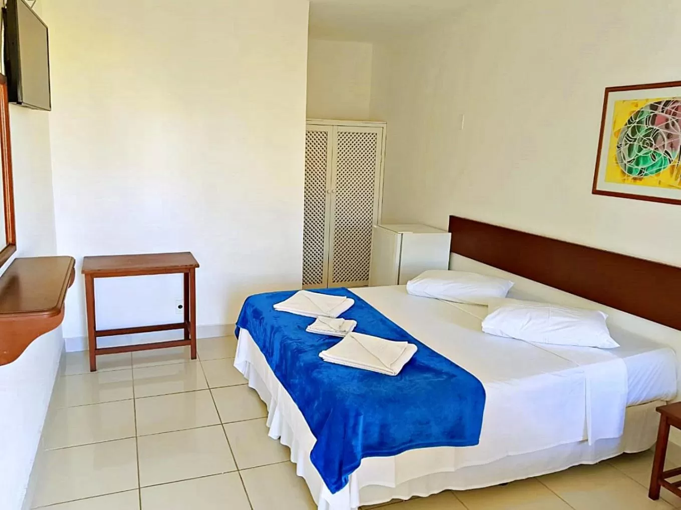 Bed in Pousada Estrela de Paraty