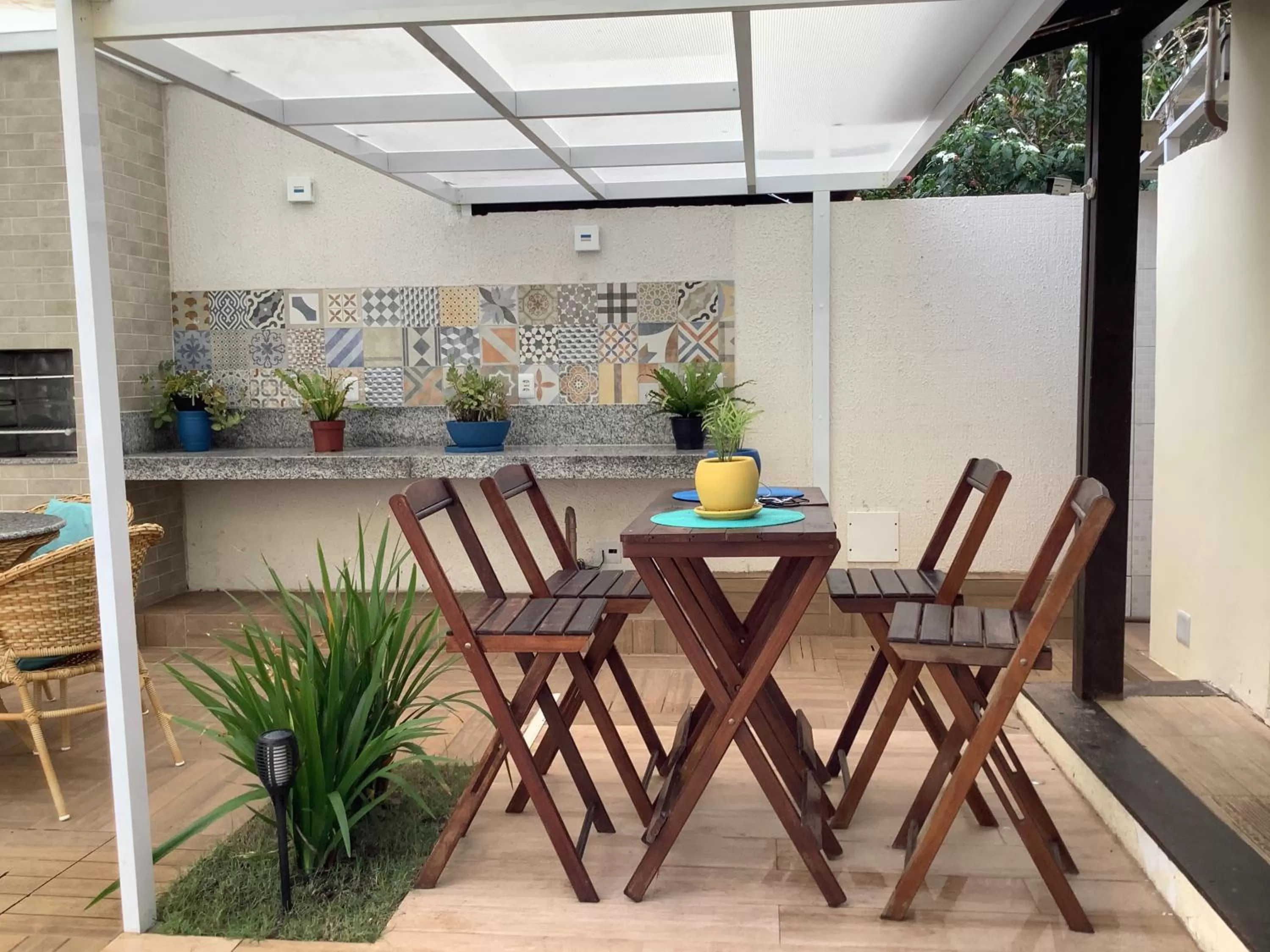 Patio in Pousada Villa Encantada LGBTQIAPlus