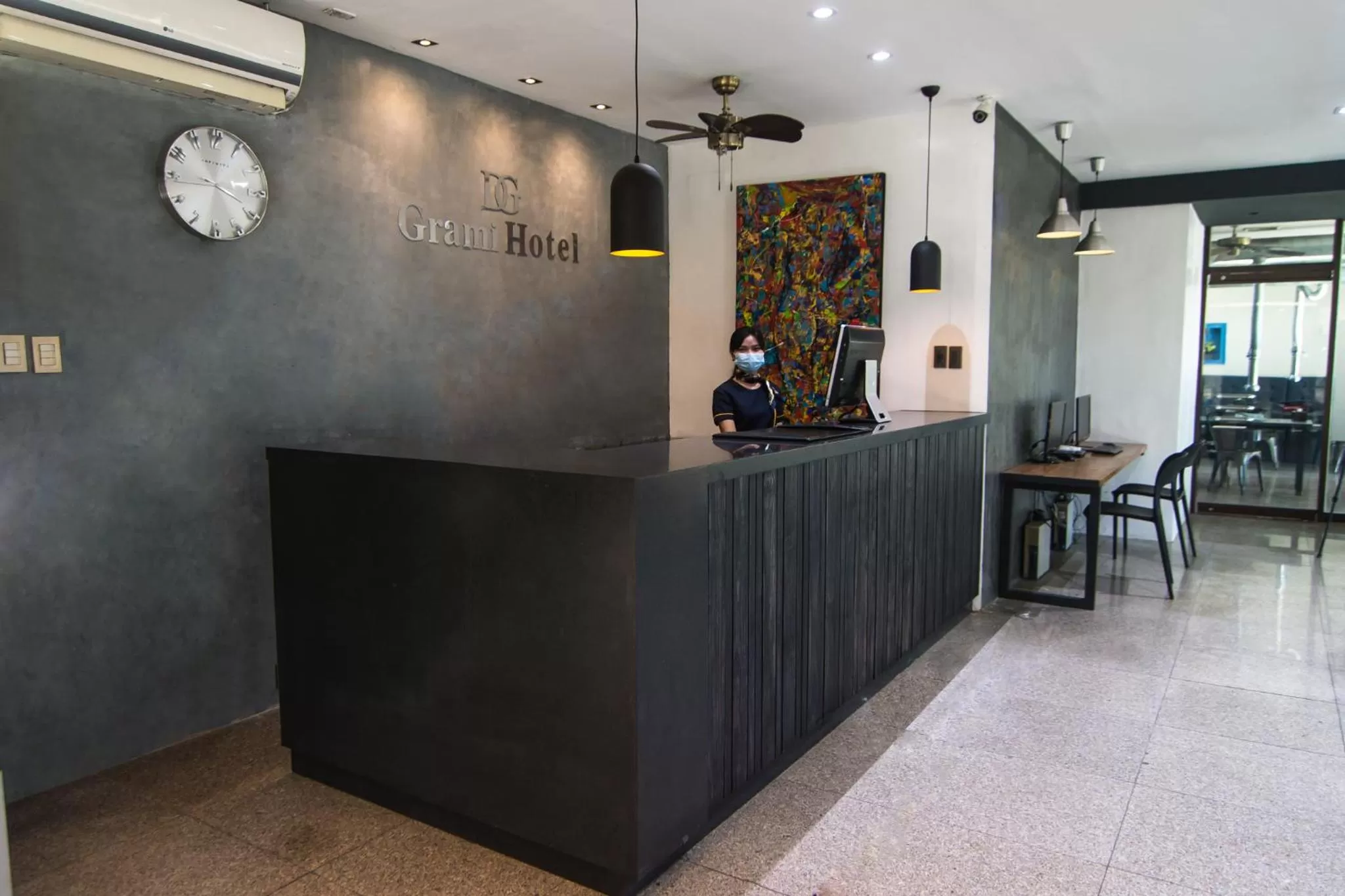 Lobby or reception in DG Grami Hotel