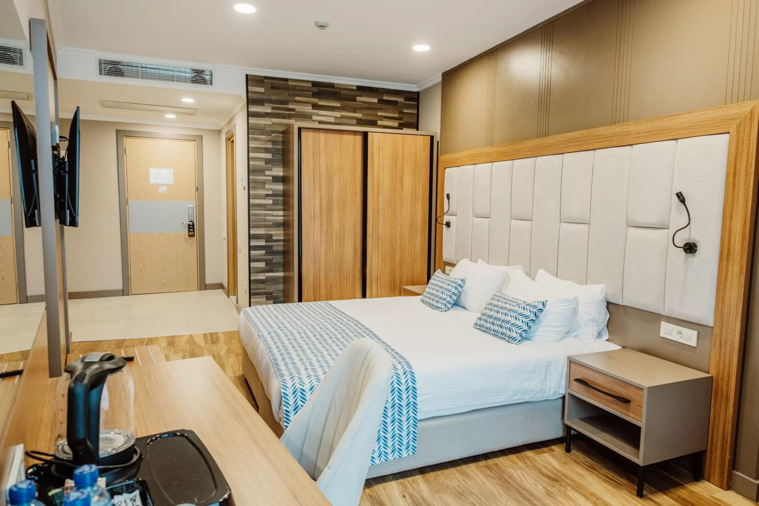 Bed in King Solomon Batumi Hotel