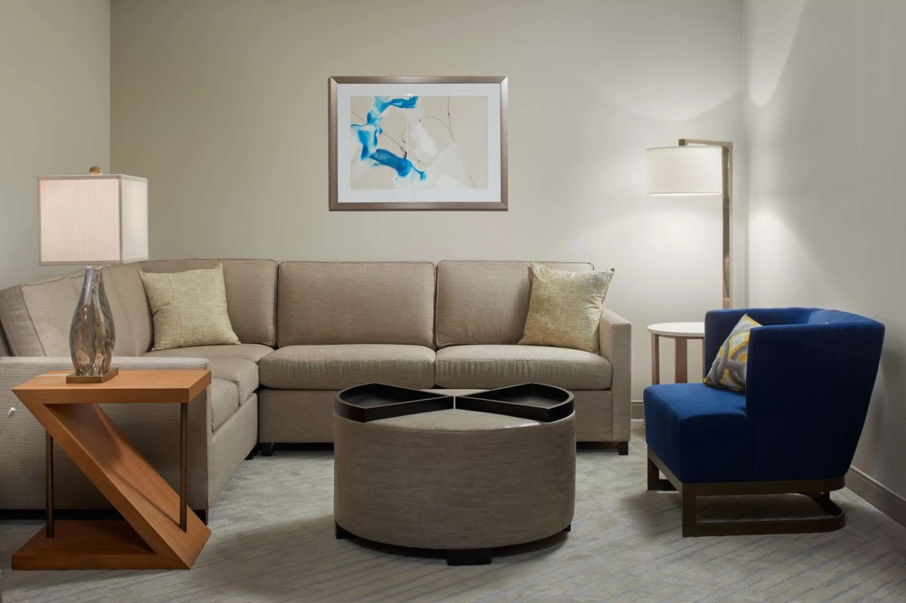 Queen Junior Suite with Two Queen Beds - Pool View  in Hilton West Palm Beach