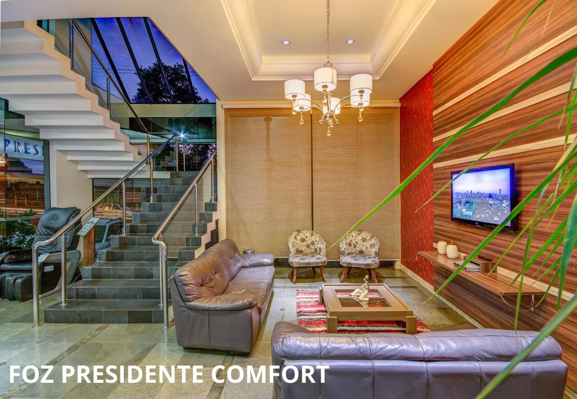 Lobby or reception in Foz Presidente Comfort Hotel