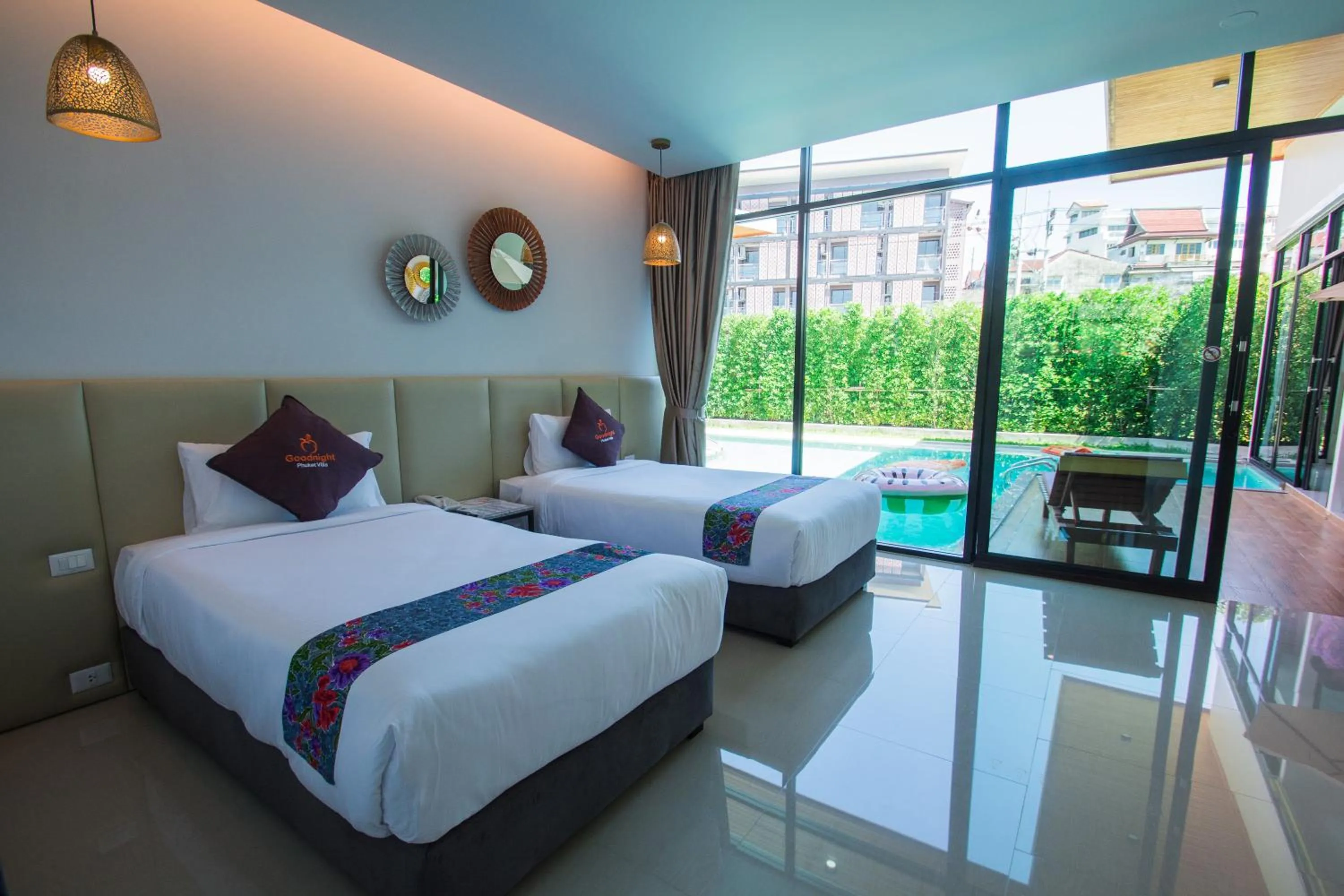 Bedroom, Bed in Good Night Pool Villa Phuket - SHA Plus