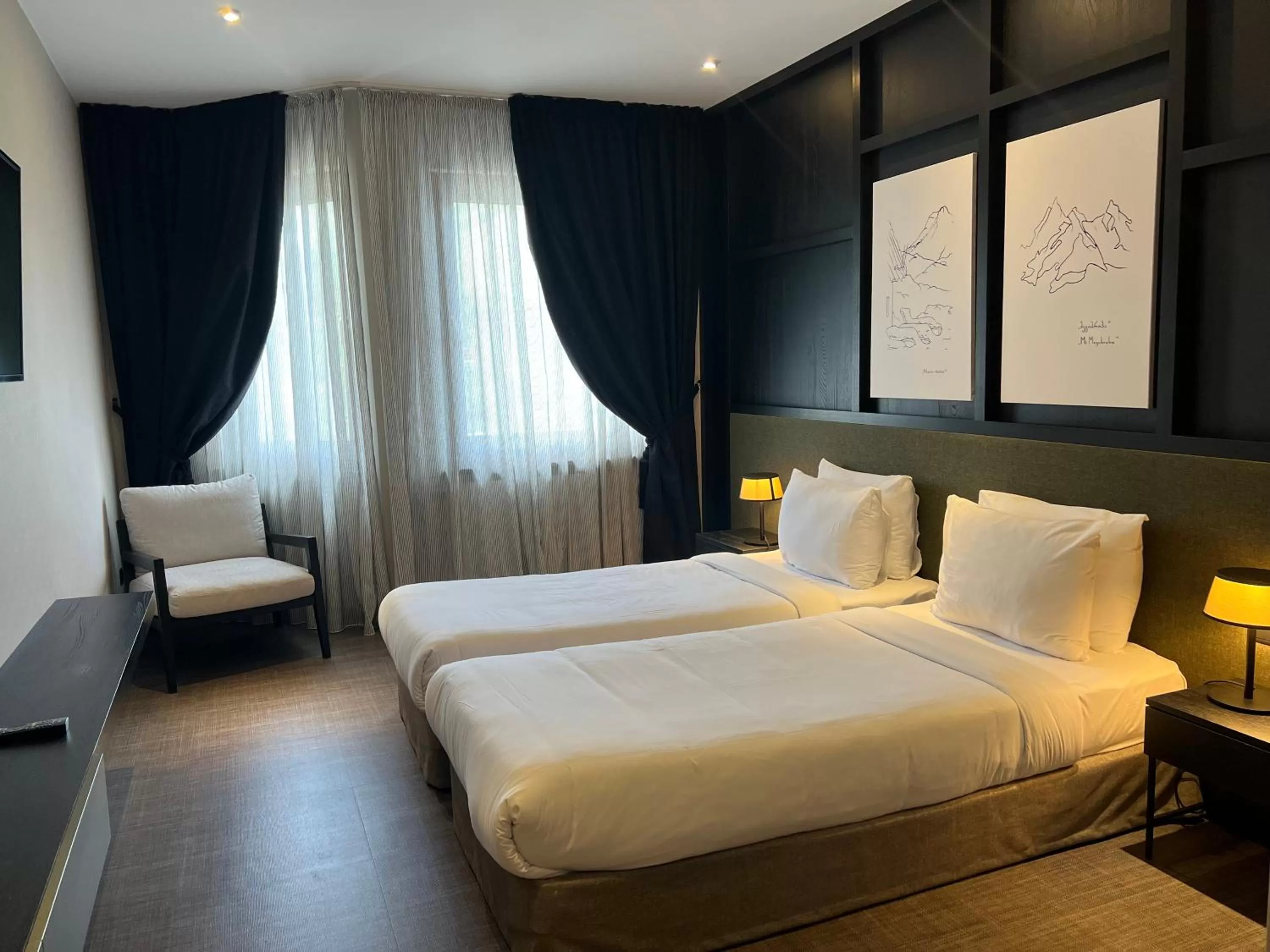 Superior Twin Room in Marco Polo Hotel Gudauri