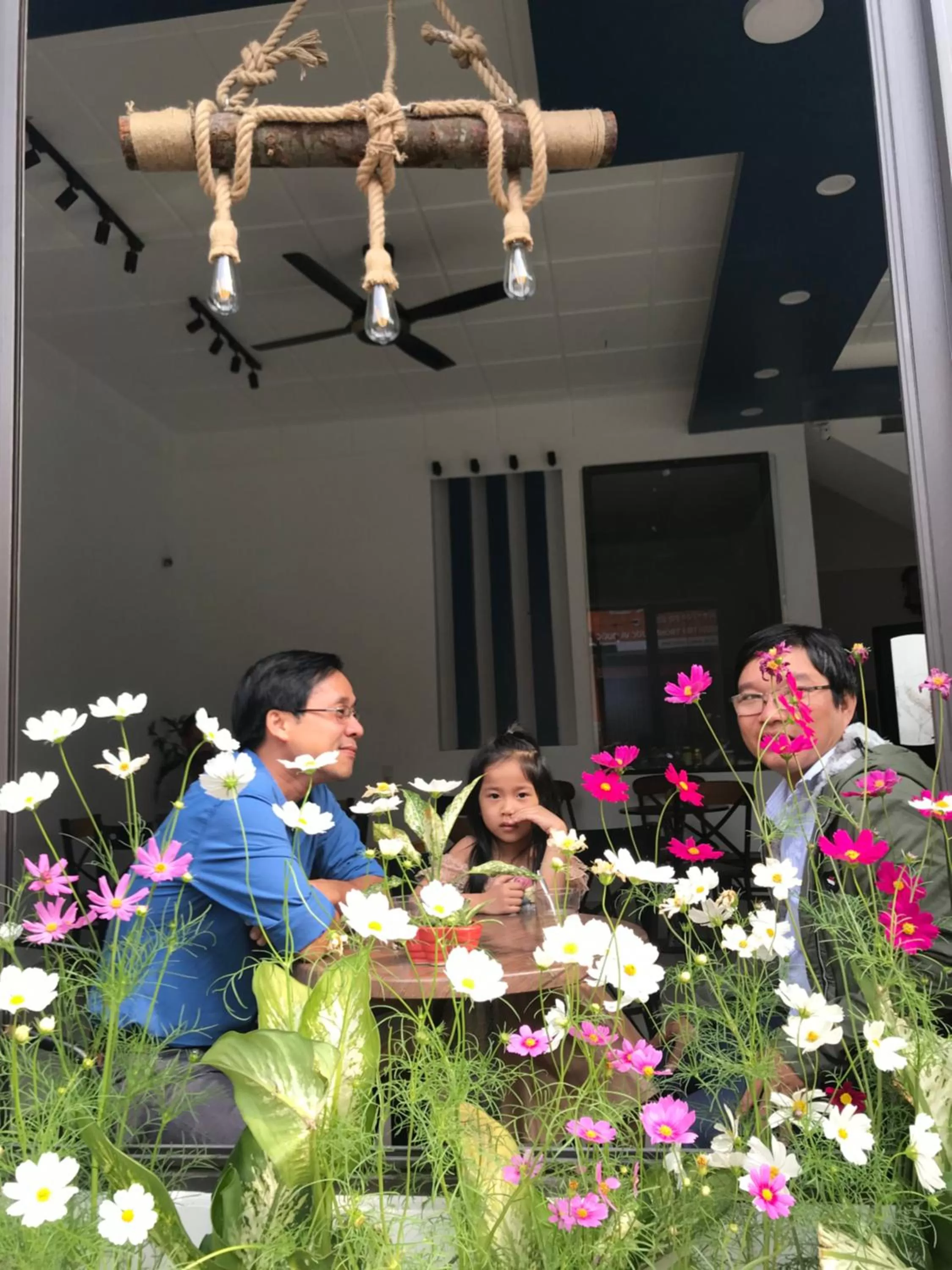 Communal lounge/ TV room in May's House Hoi An