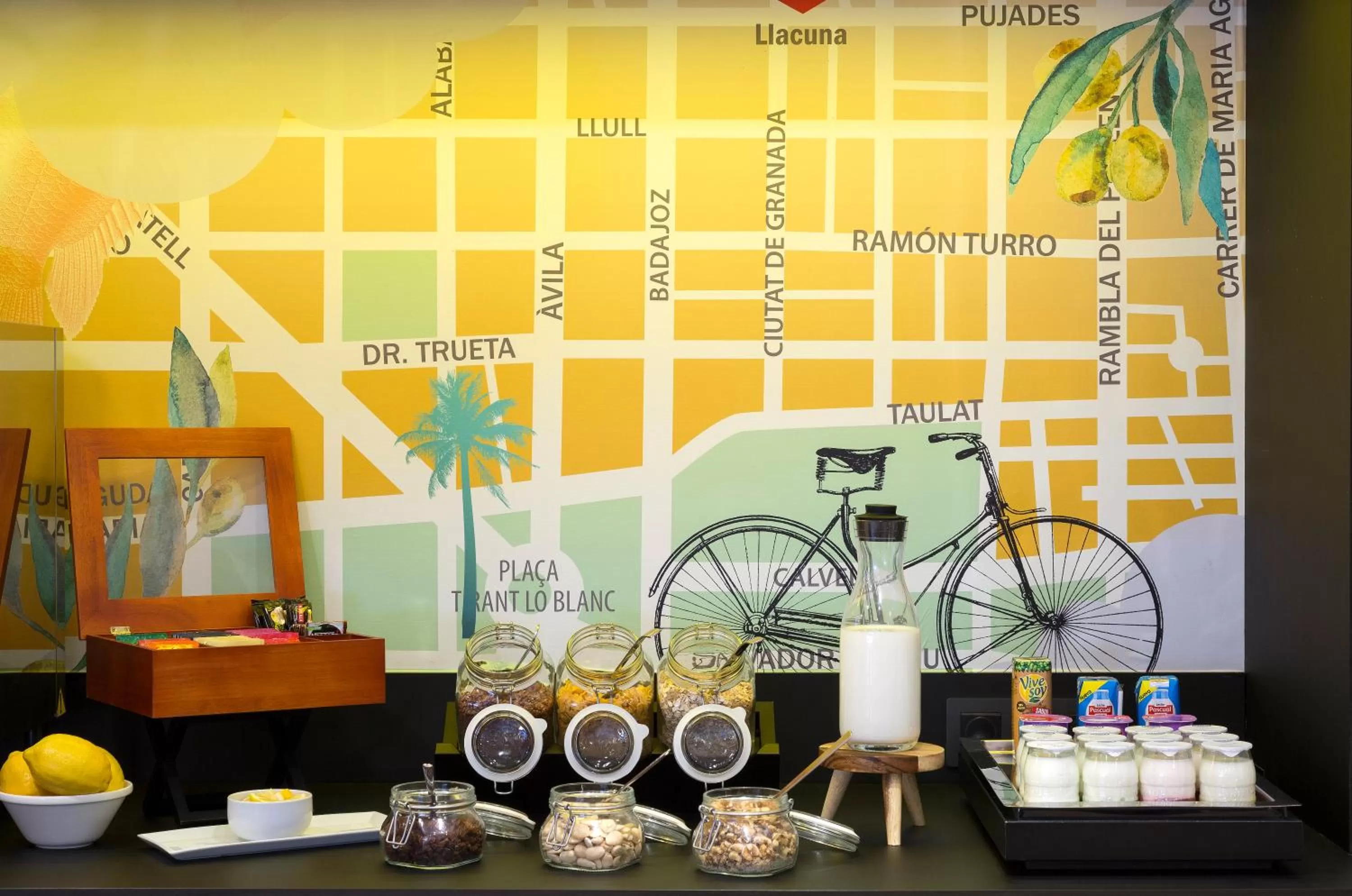 Breakfast in Citadines Ramblas Barcelona