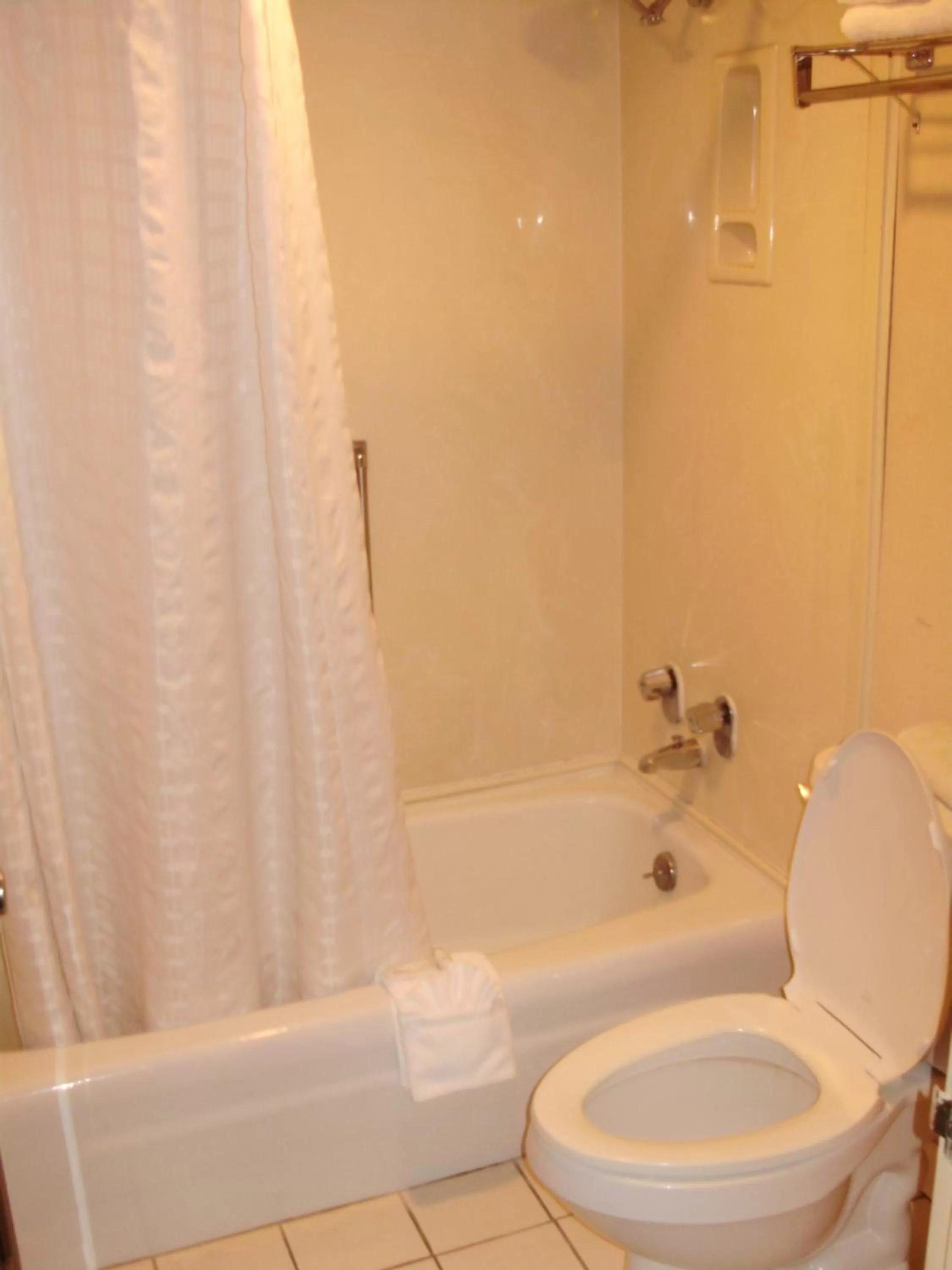 Toilet in Trade Winds Central Inn