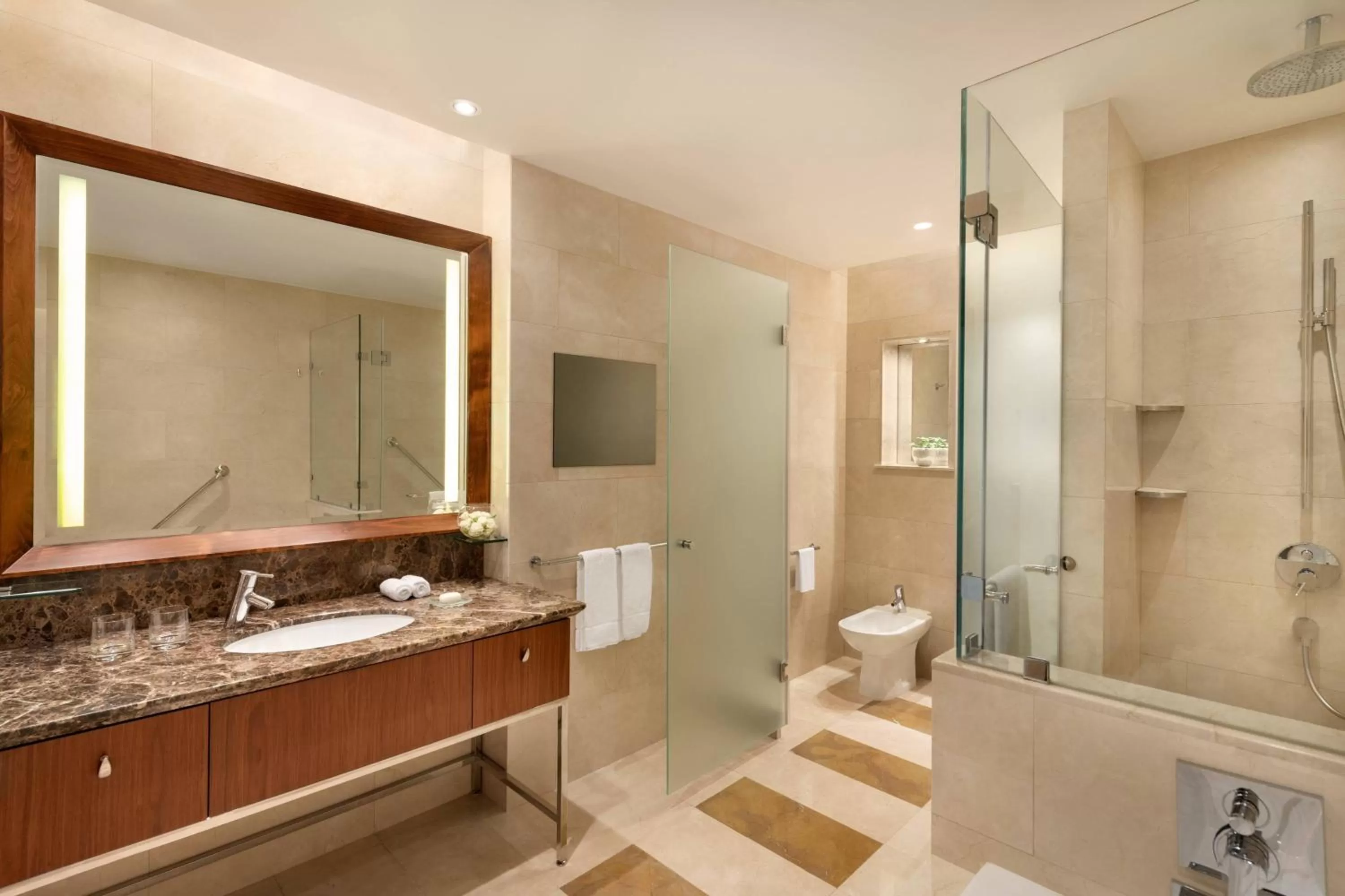 Bathroom in JW Marriott Marquis City Center Doha