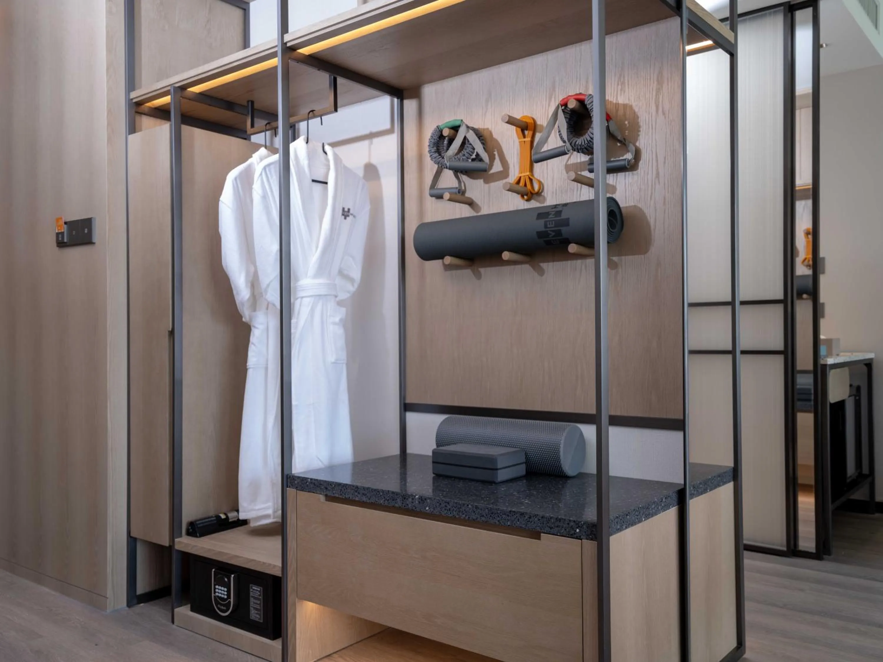 wardrobe in EVEN Hotels Shenzhen Guangming Cloud Park by IHG
