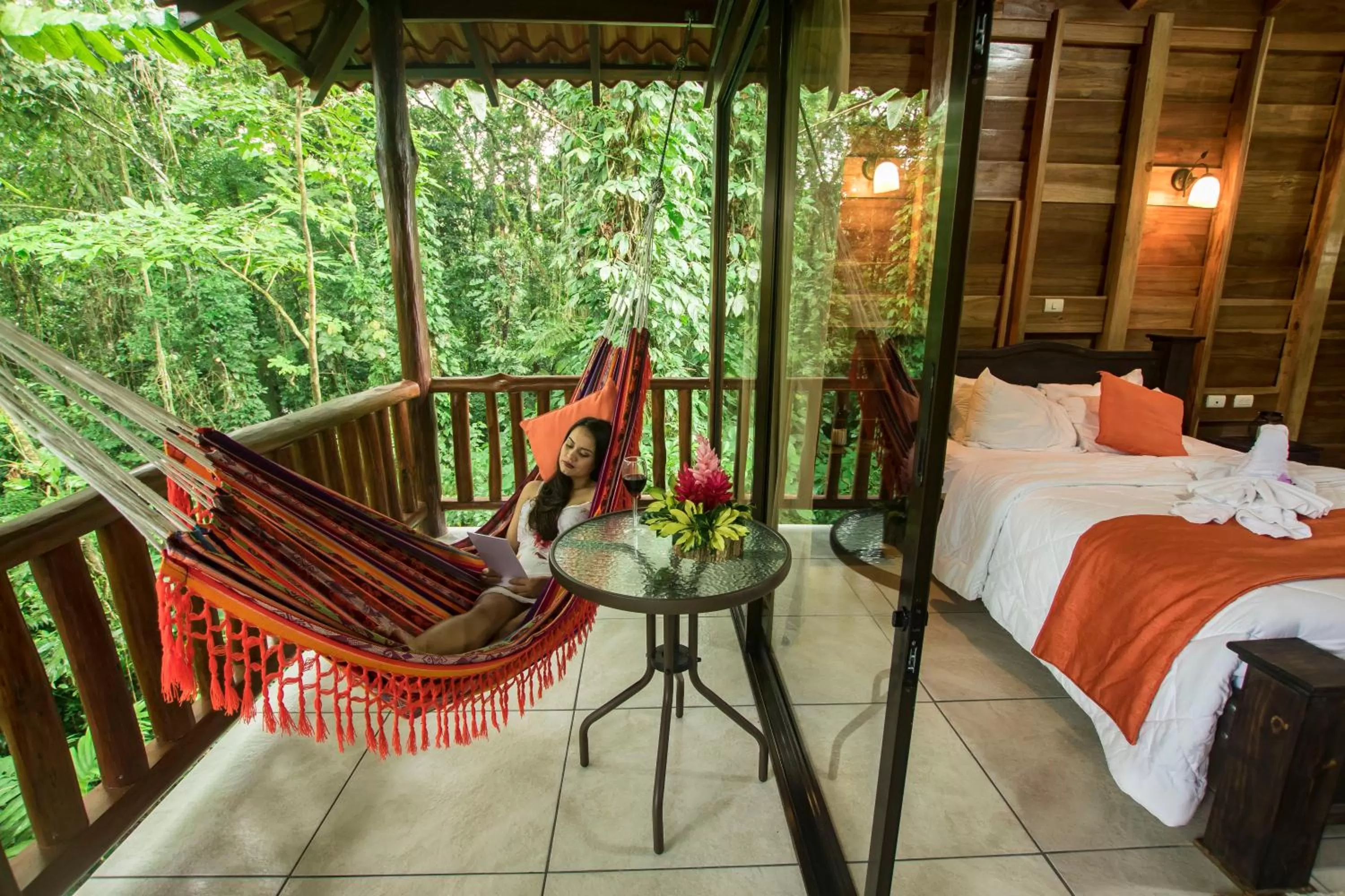 Bed in Hotel Rancho Cerro Azul