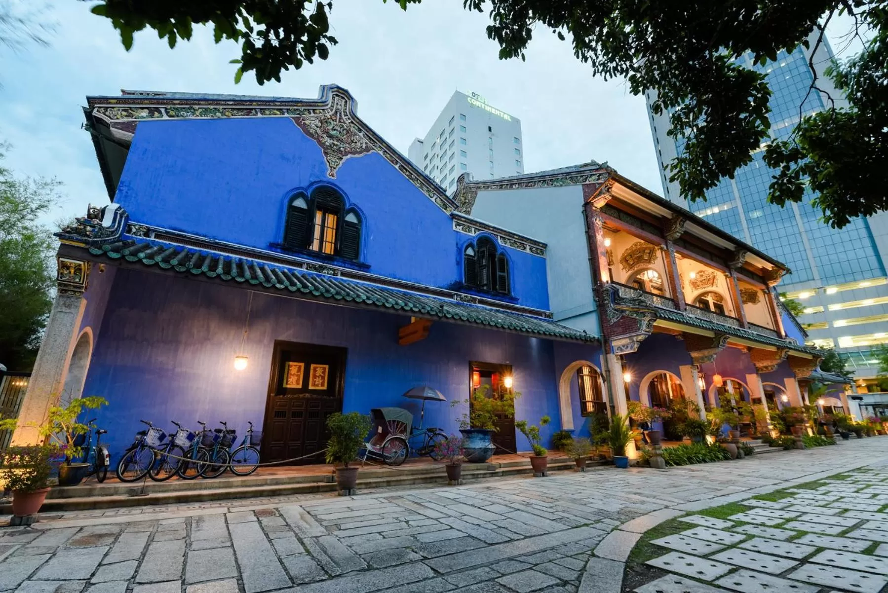 Sunset in Cheong Fatt Tze - The Blue Mansion
