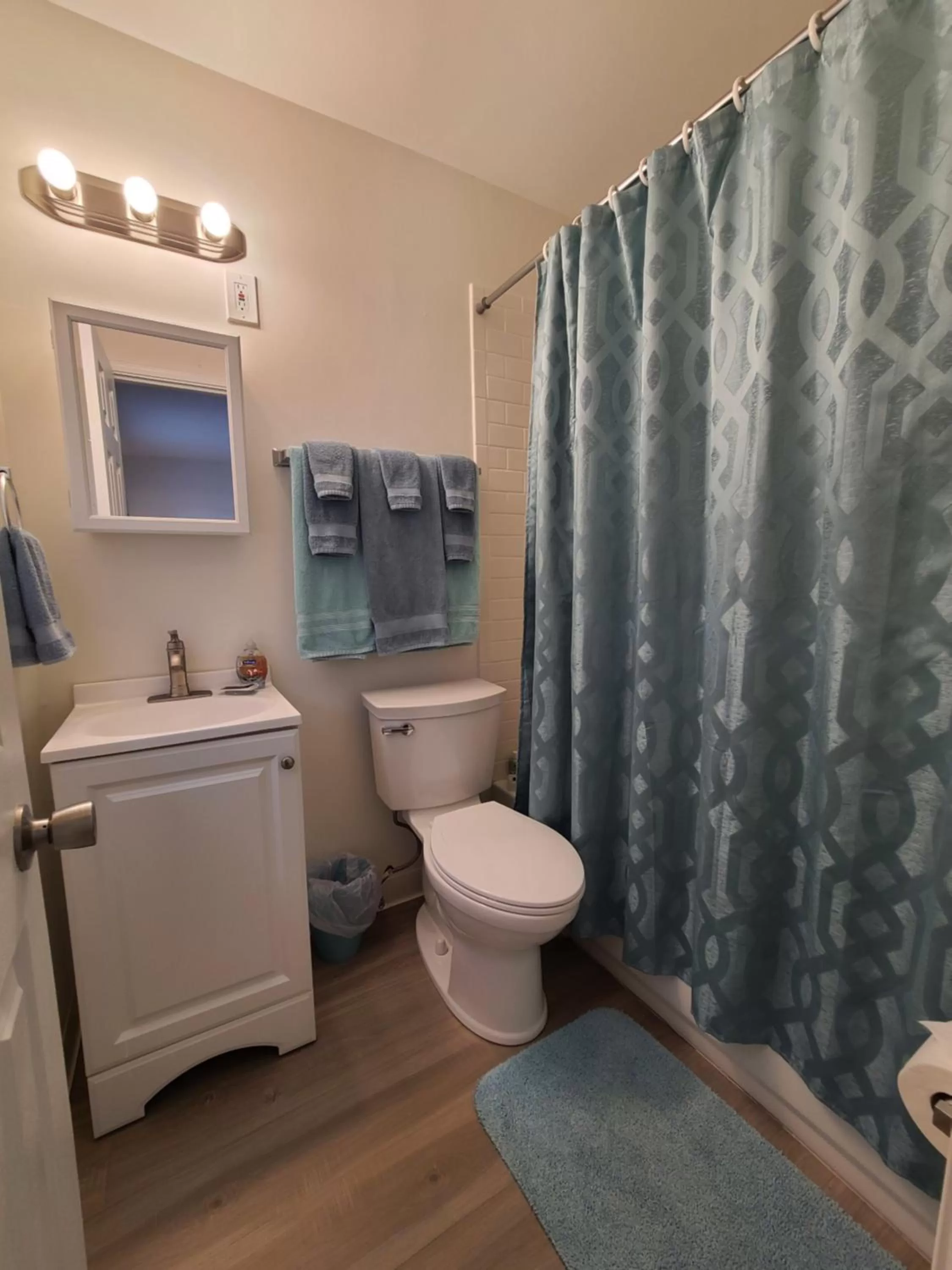 Bathroom in Sun Island Motel