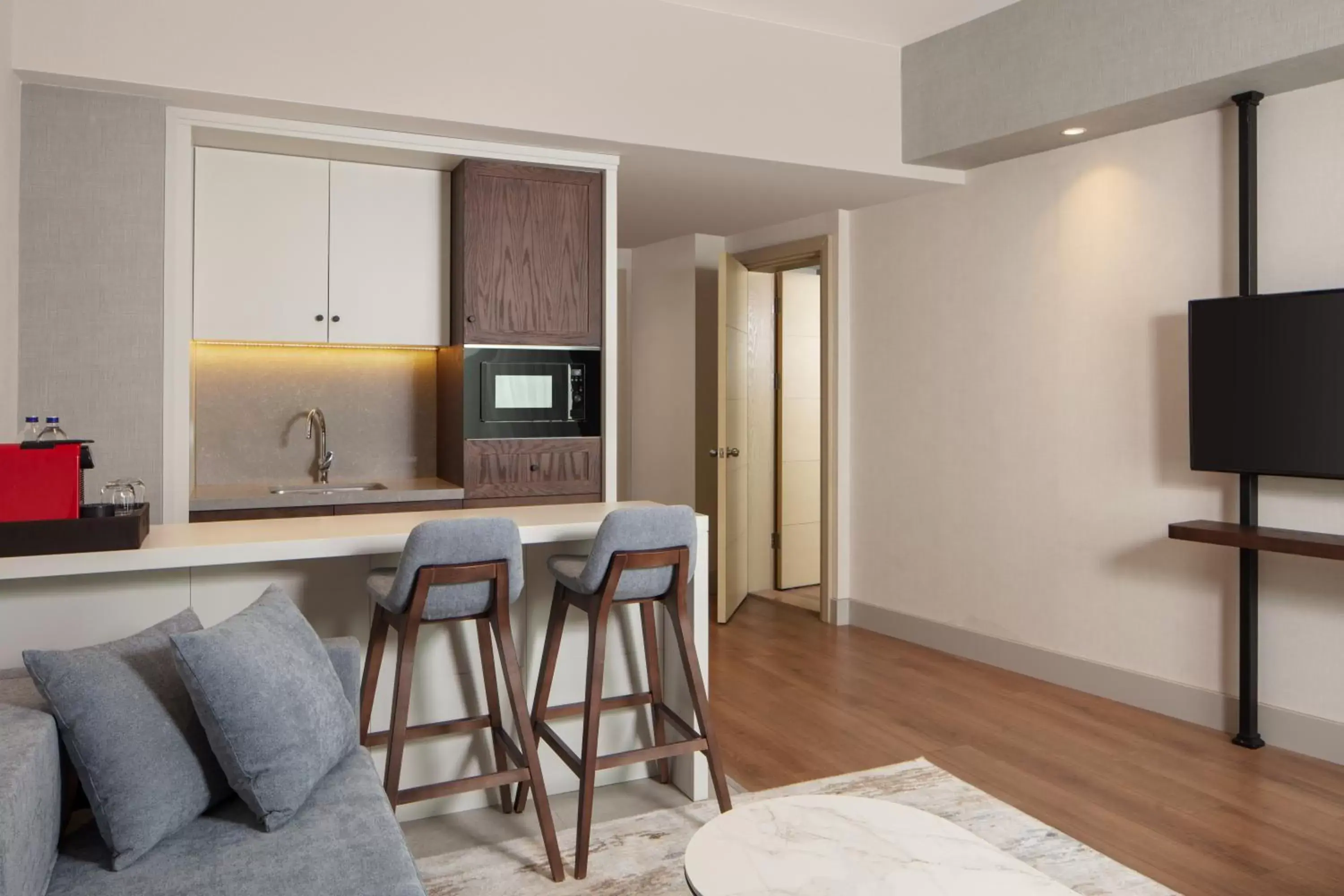 One-Bedroom King Suite with Kitchen, Sofa Bed and City View in Courtyard by Marriott Istanbul West One-Bedroom King Suite with Kitchen, Sofa Bed and City View in Courtyard by Marriott Istanbul West