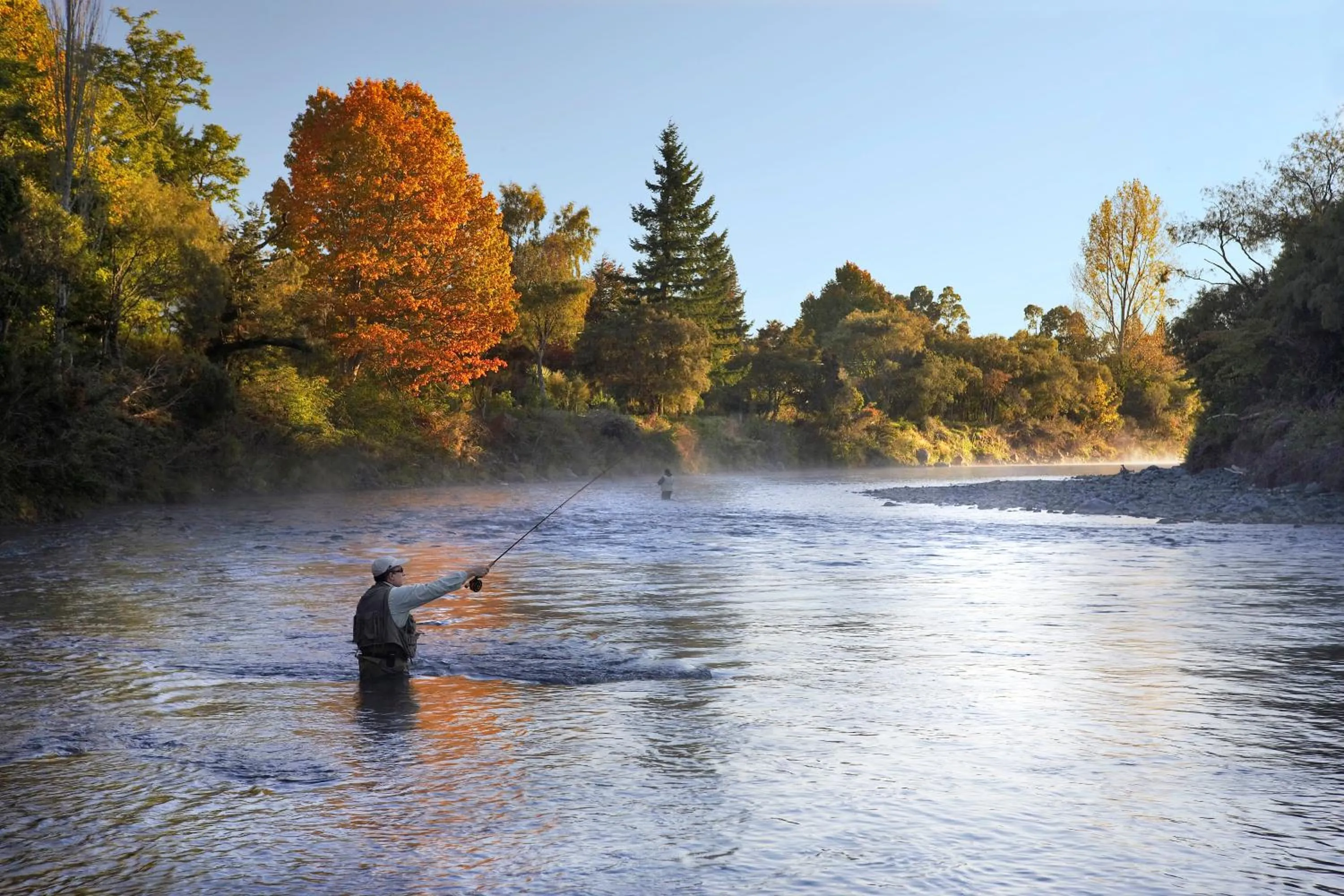 Fishing in River Birches