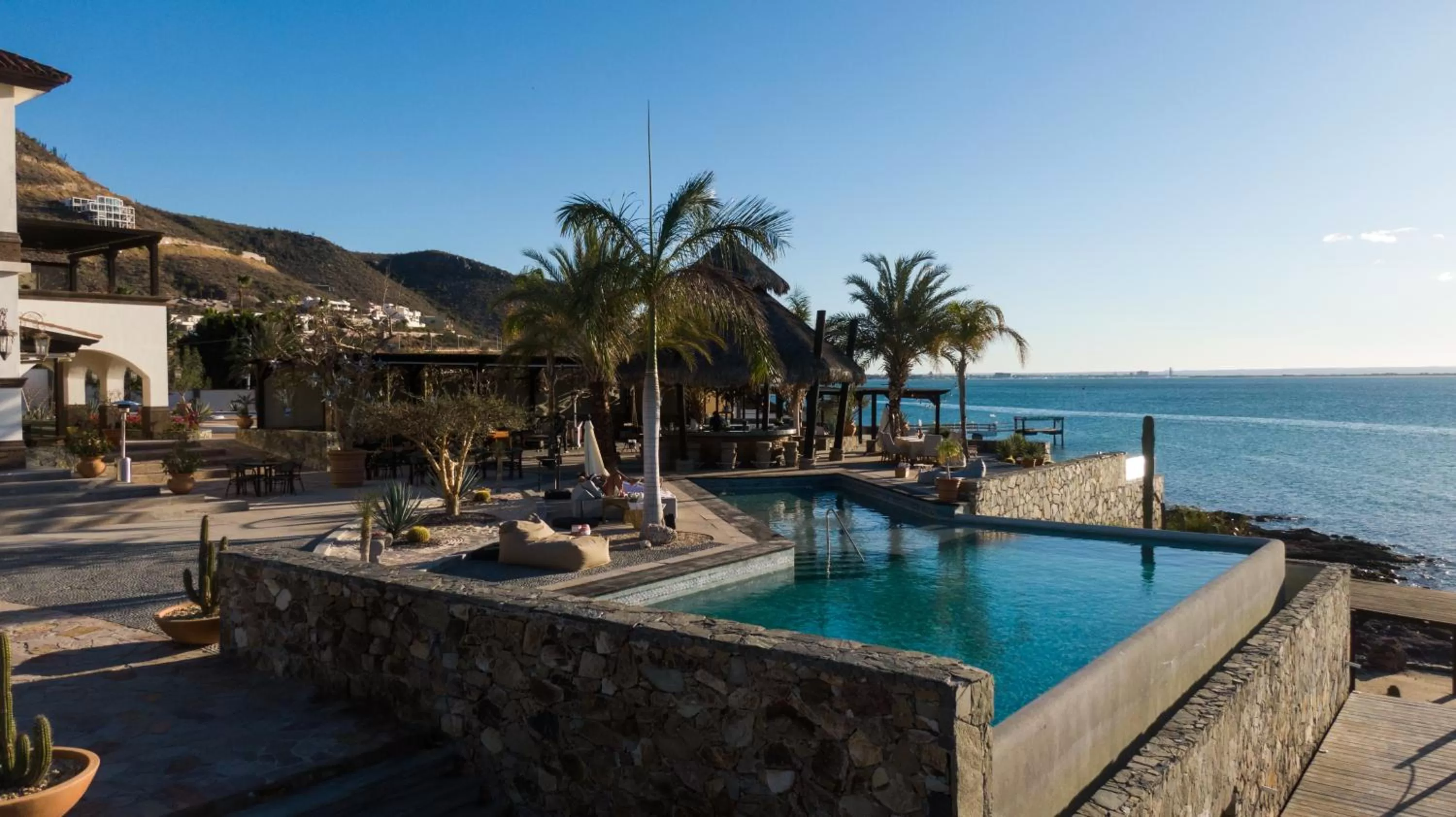 Pool view in Orchid House Baja
