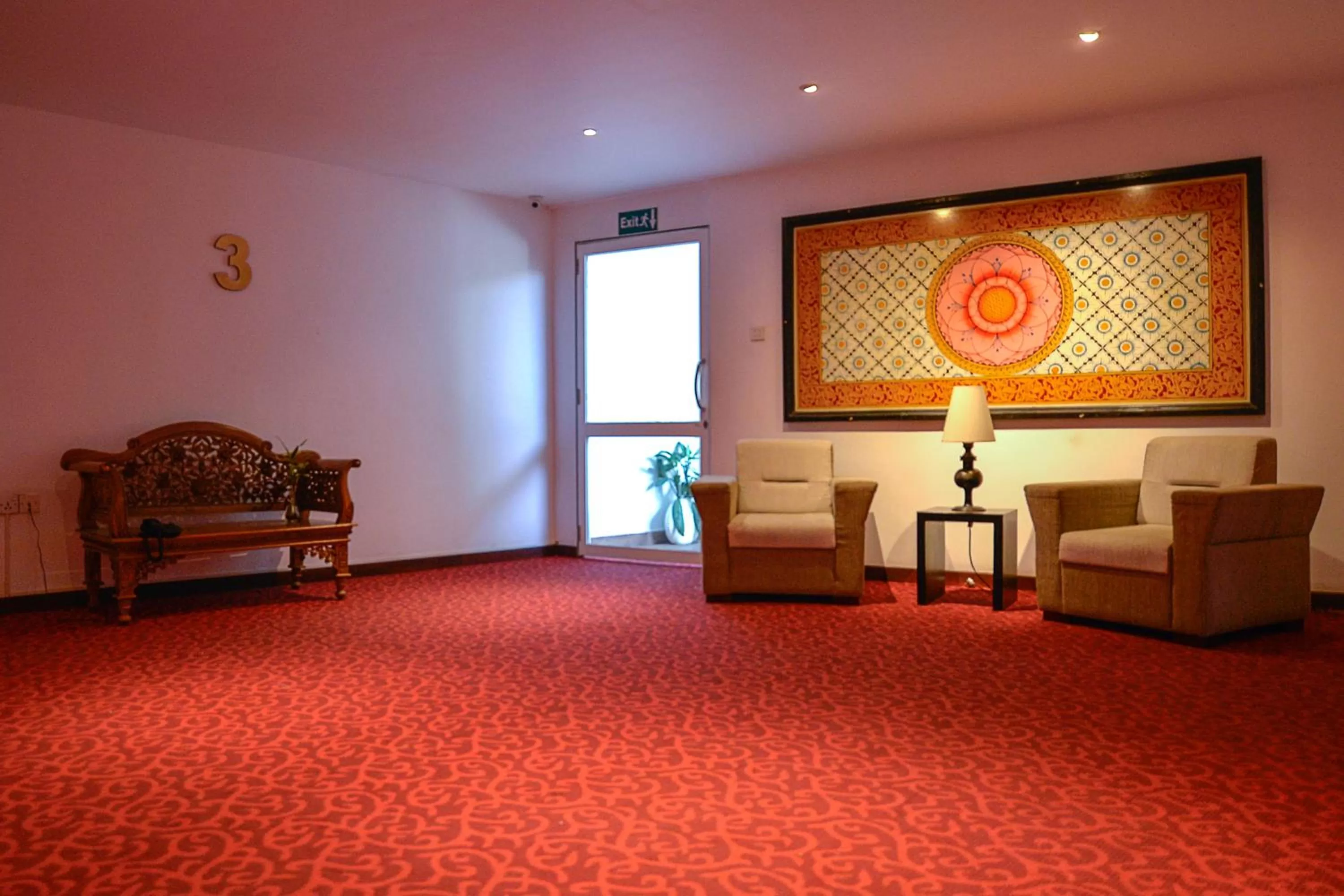 Seating area in Royal Kandyan Hotel