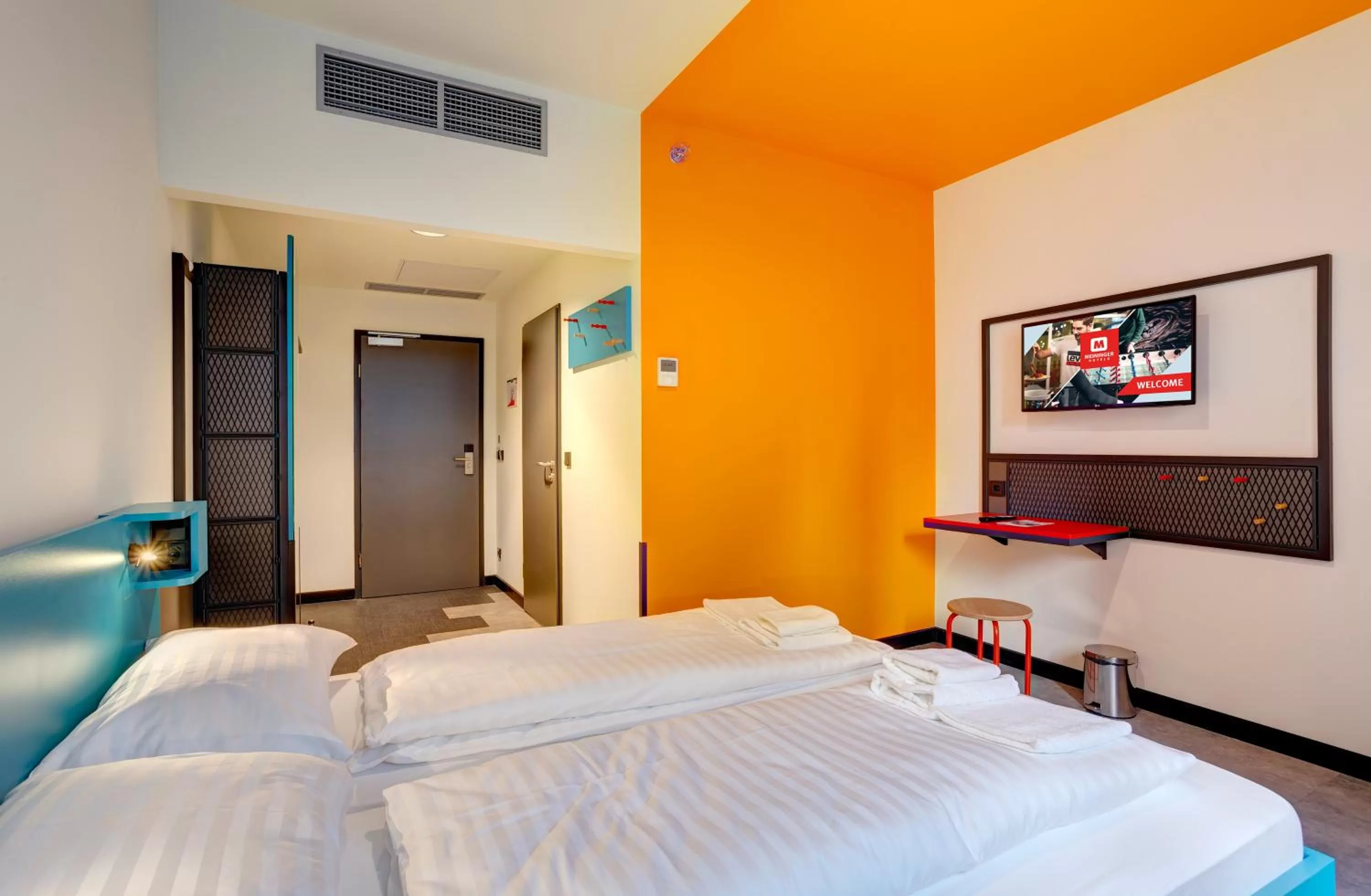 Photo of the whole room, Bed in MEININGER Budapest Great Market Hall